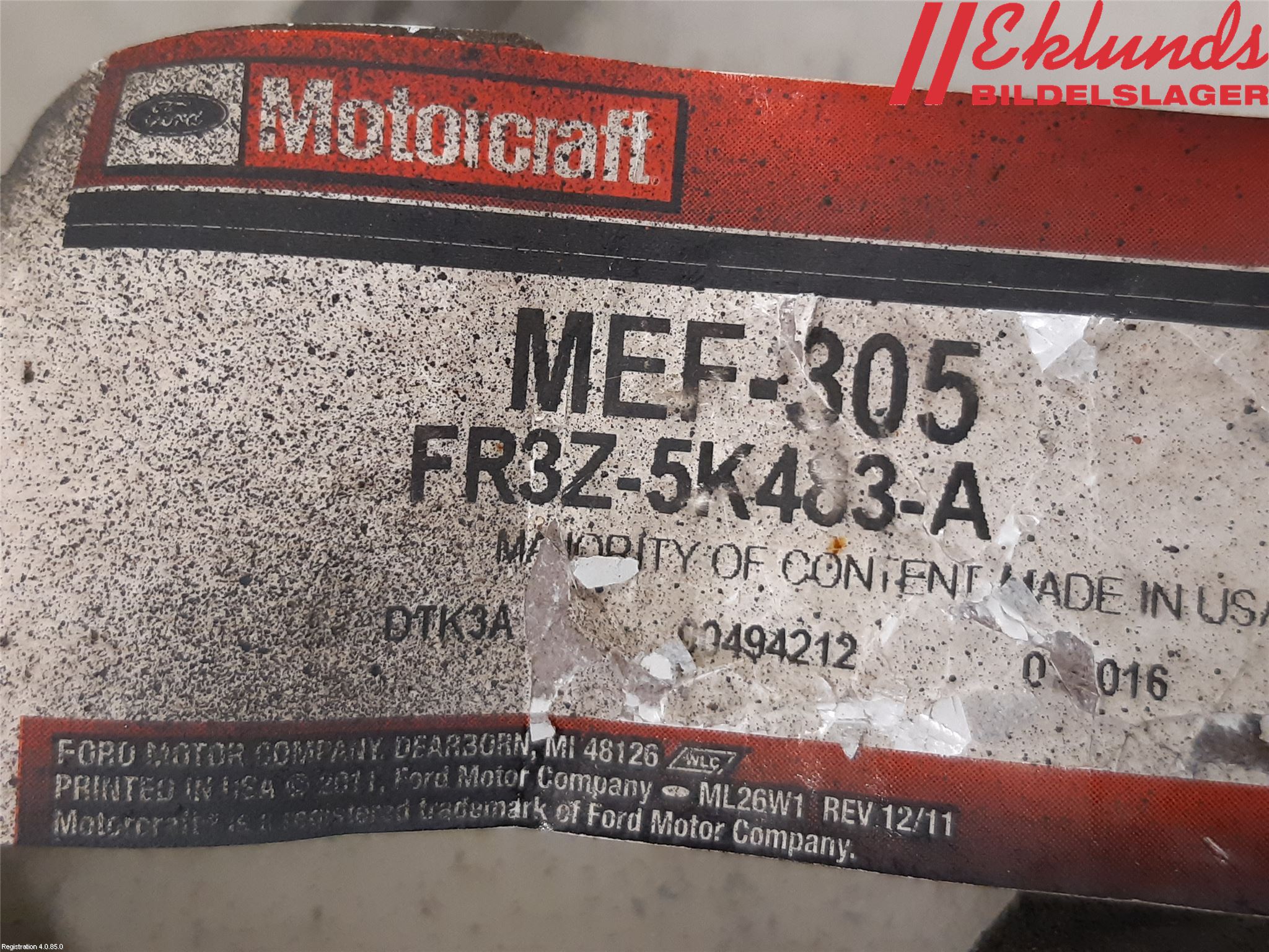 Ford MUSTANG VI 15-22 Krängningshämmarstag Fram