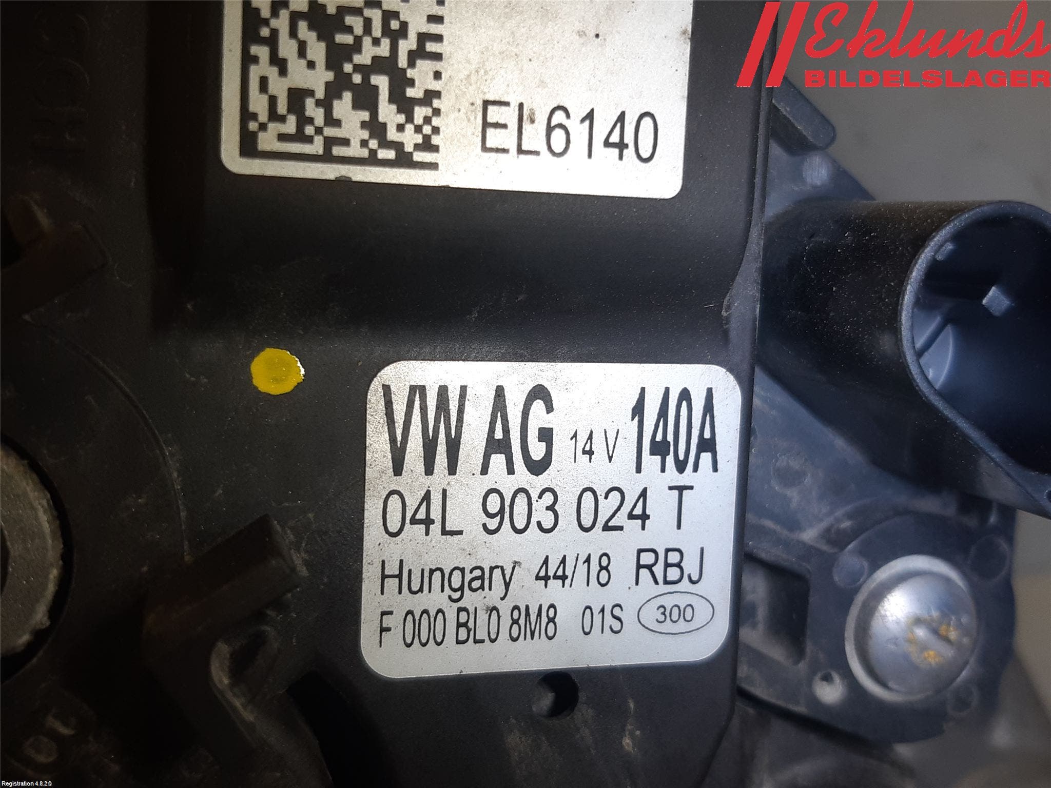 Volkswagen VW PASSAT 15-19 Generator