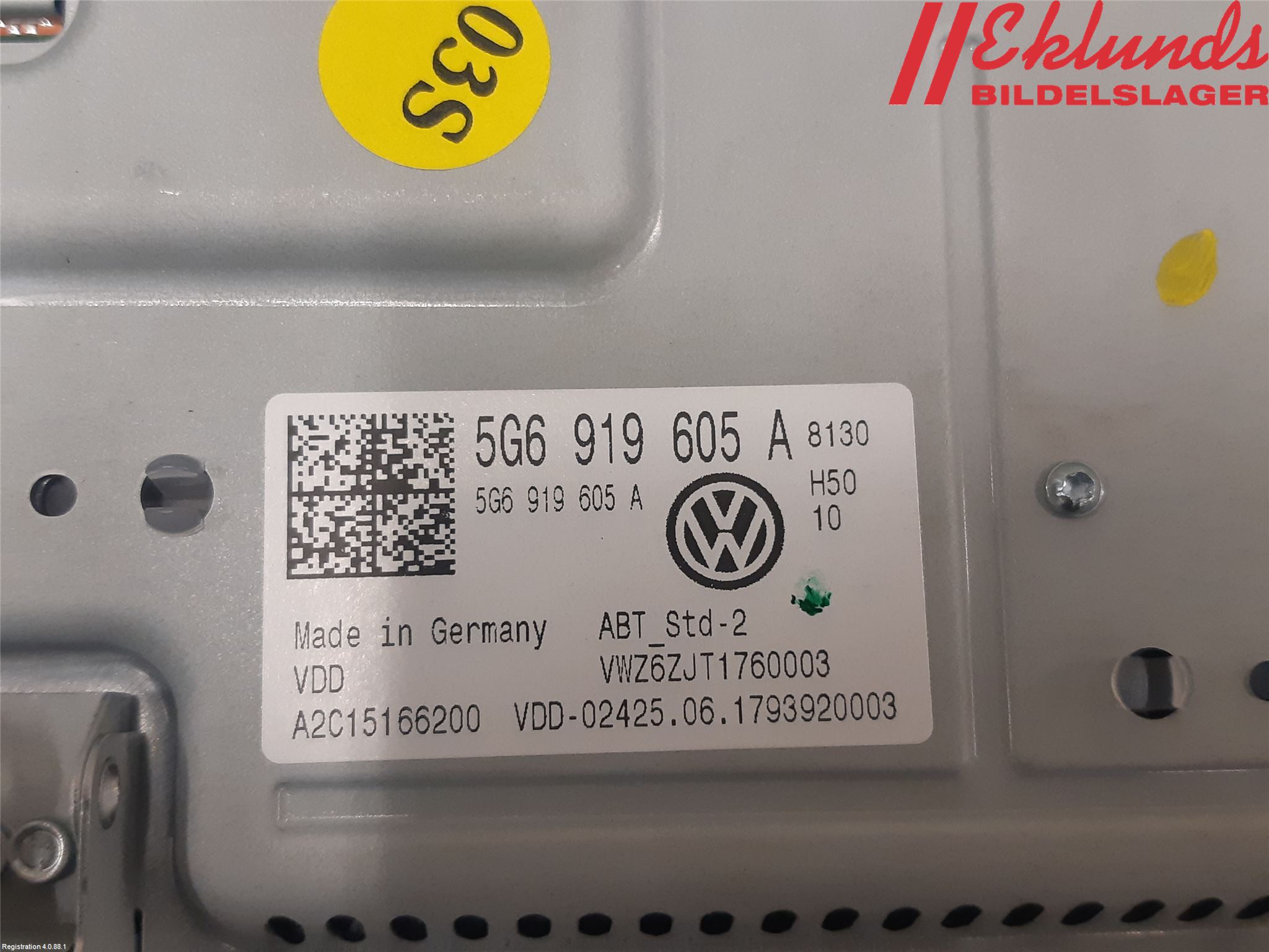 Volkswagen VW PASSAT 15-19 Cd Radio - Multimediapanel
