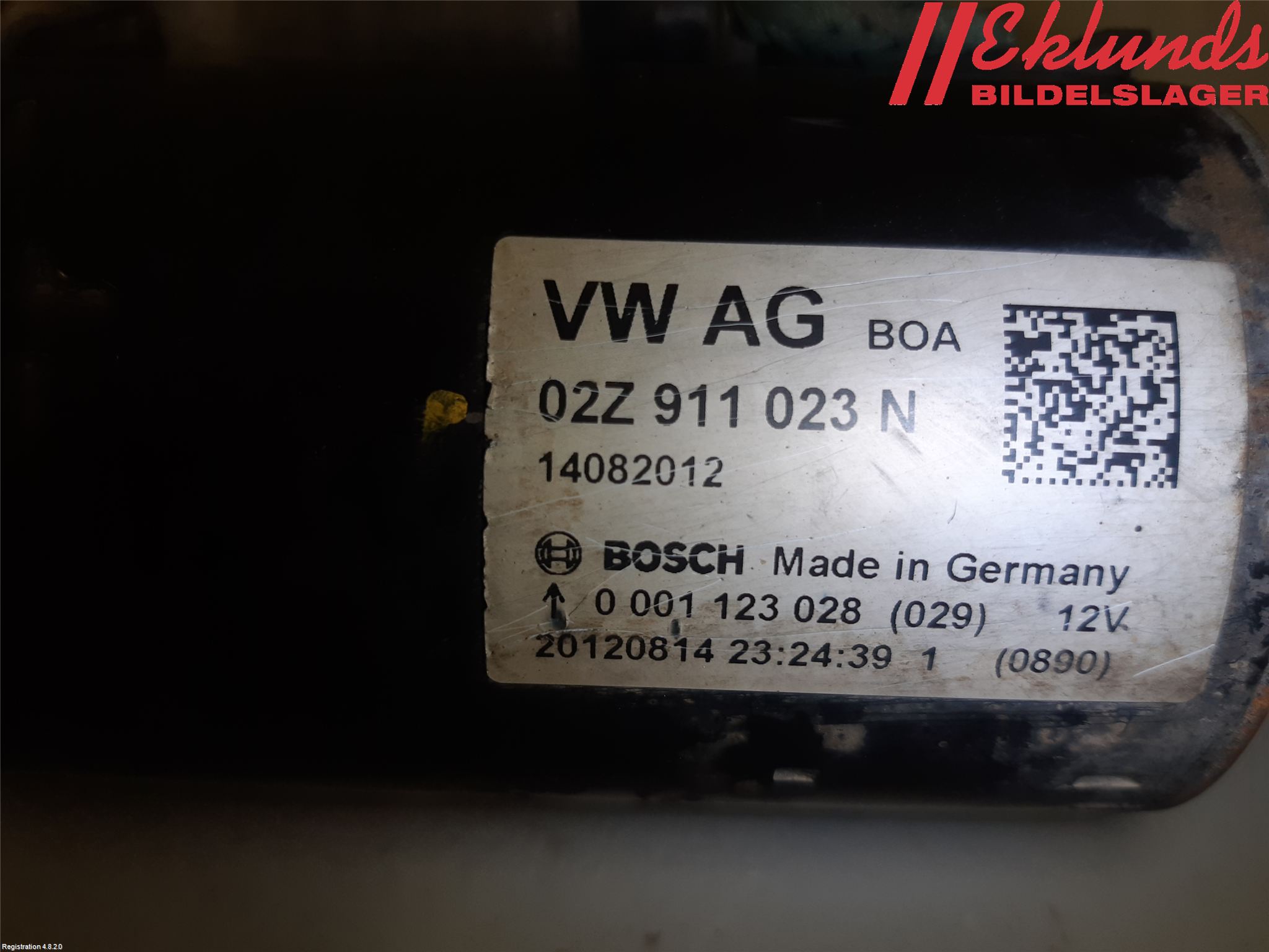 Volkswagen VW CADDY 11-15 Startmotor Diesel