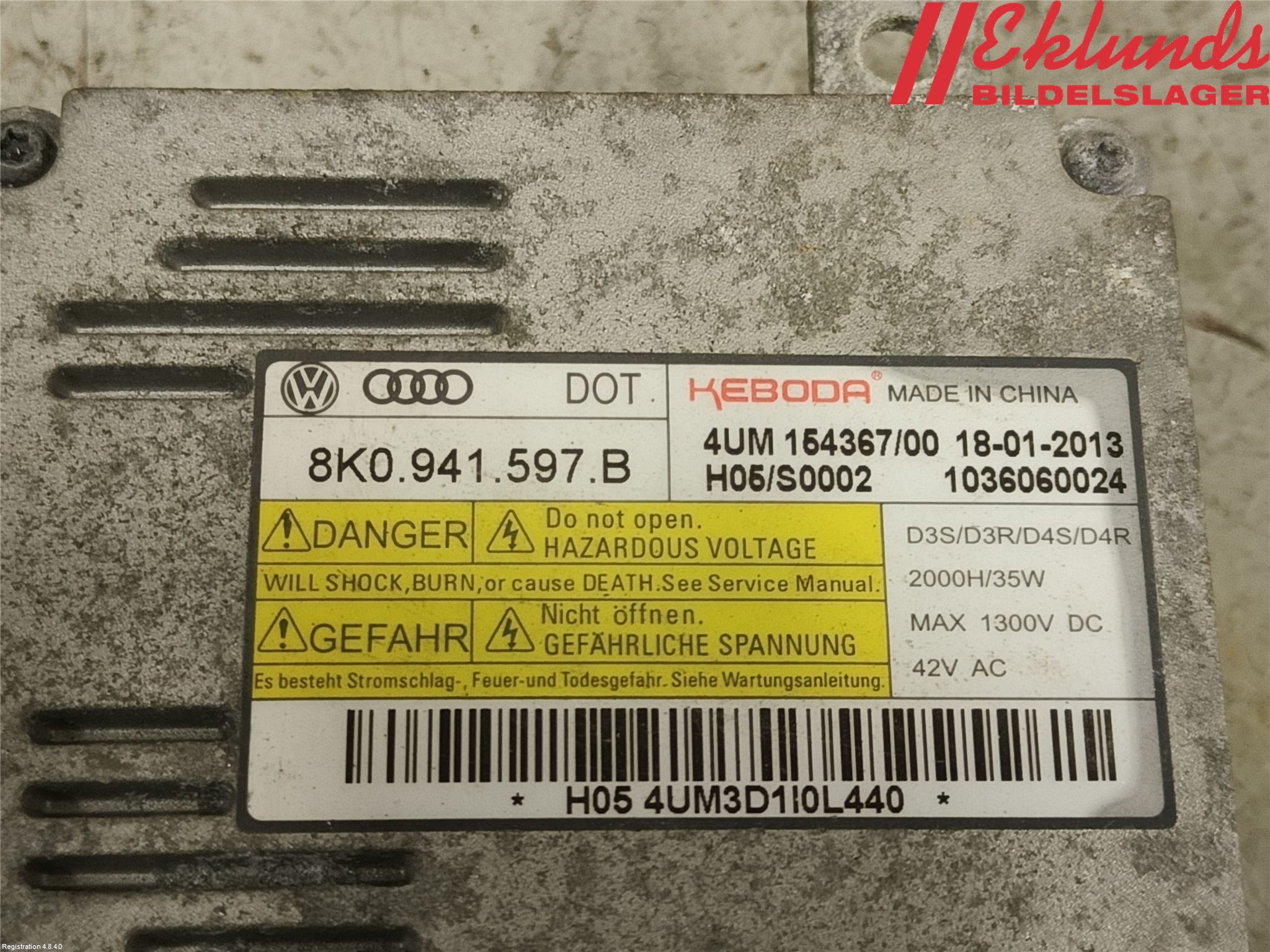 Volkswagen VW PASSAT 11-14 Styrenhet Strålkastare