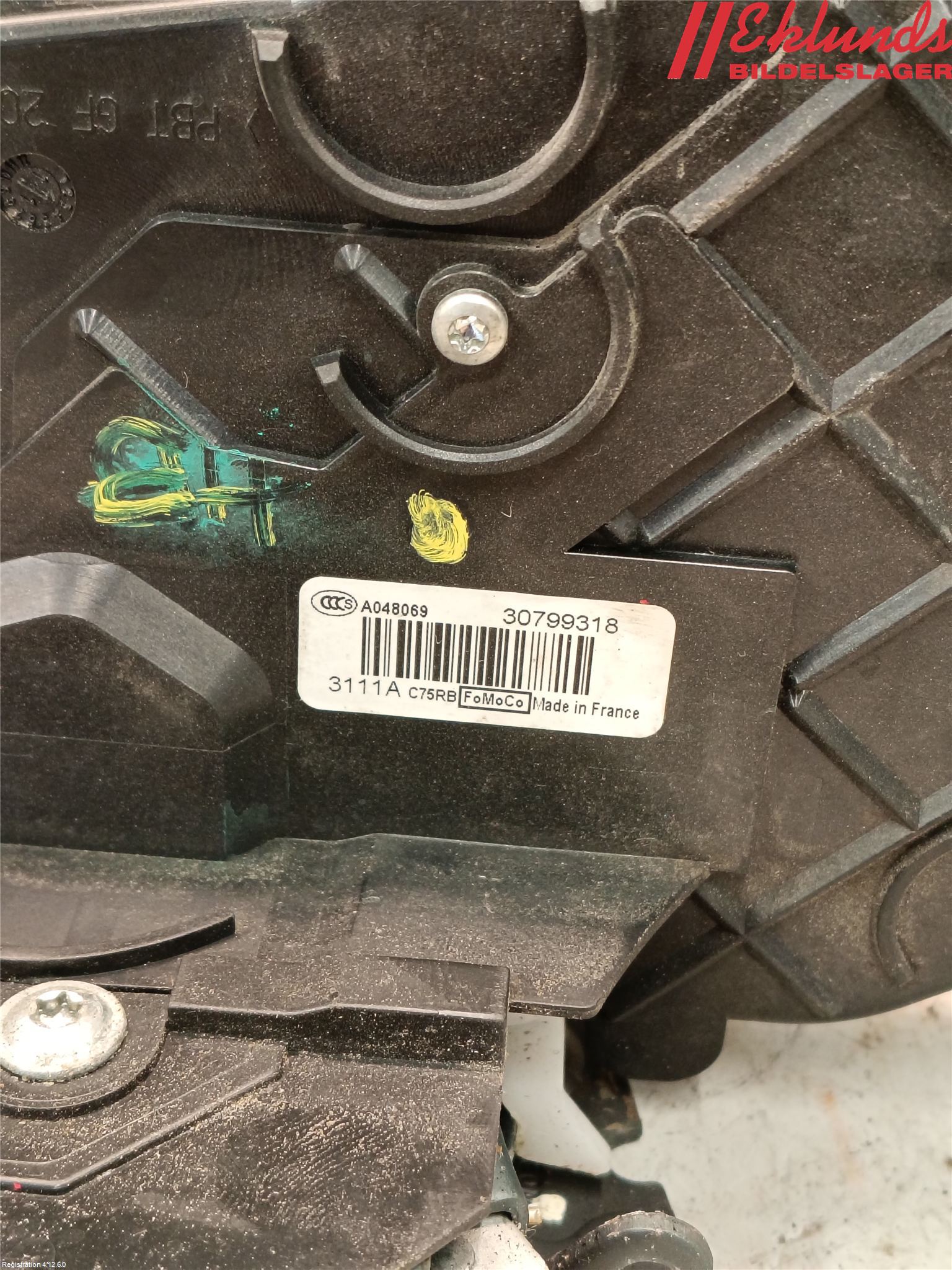 Volvo V50 08-12 Låskista-Dörrlås