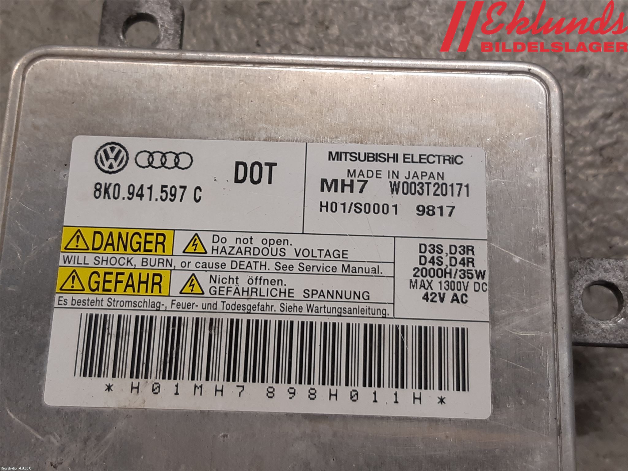 Audi Q5 09-16 Styrenhet Strålkastare