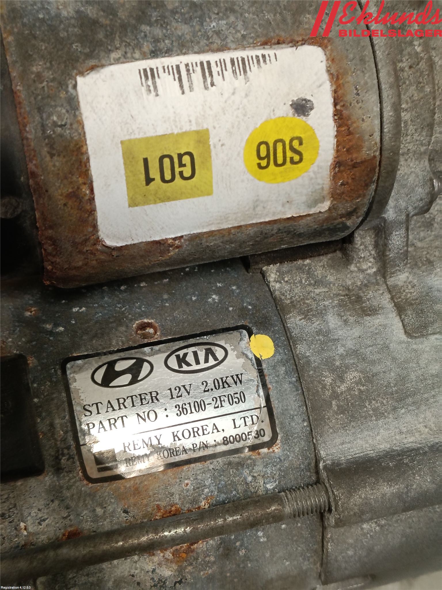 Hyundai SANTA FE 13-18 Startmotor Diesel