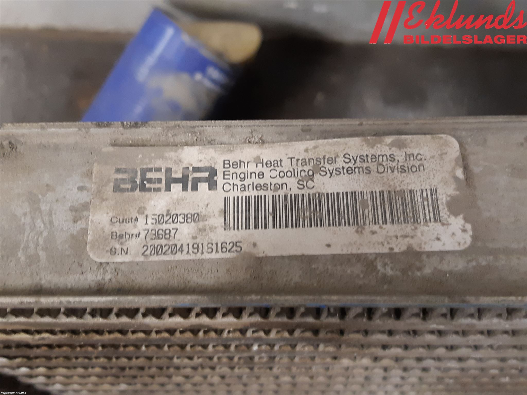 Chevrolet SILVERADO PICKUP Laddluft-Intercooler Kyl