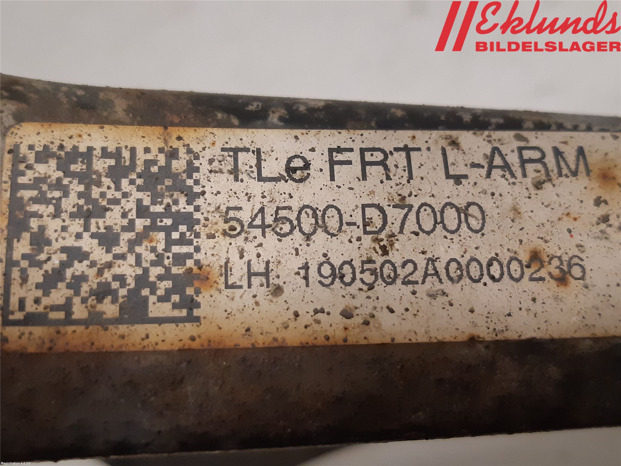 Hyundai TUCSON 05- Bärarm Fram Undre Vä