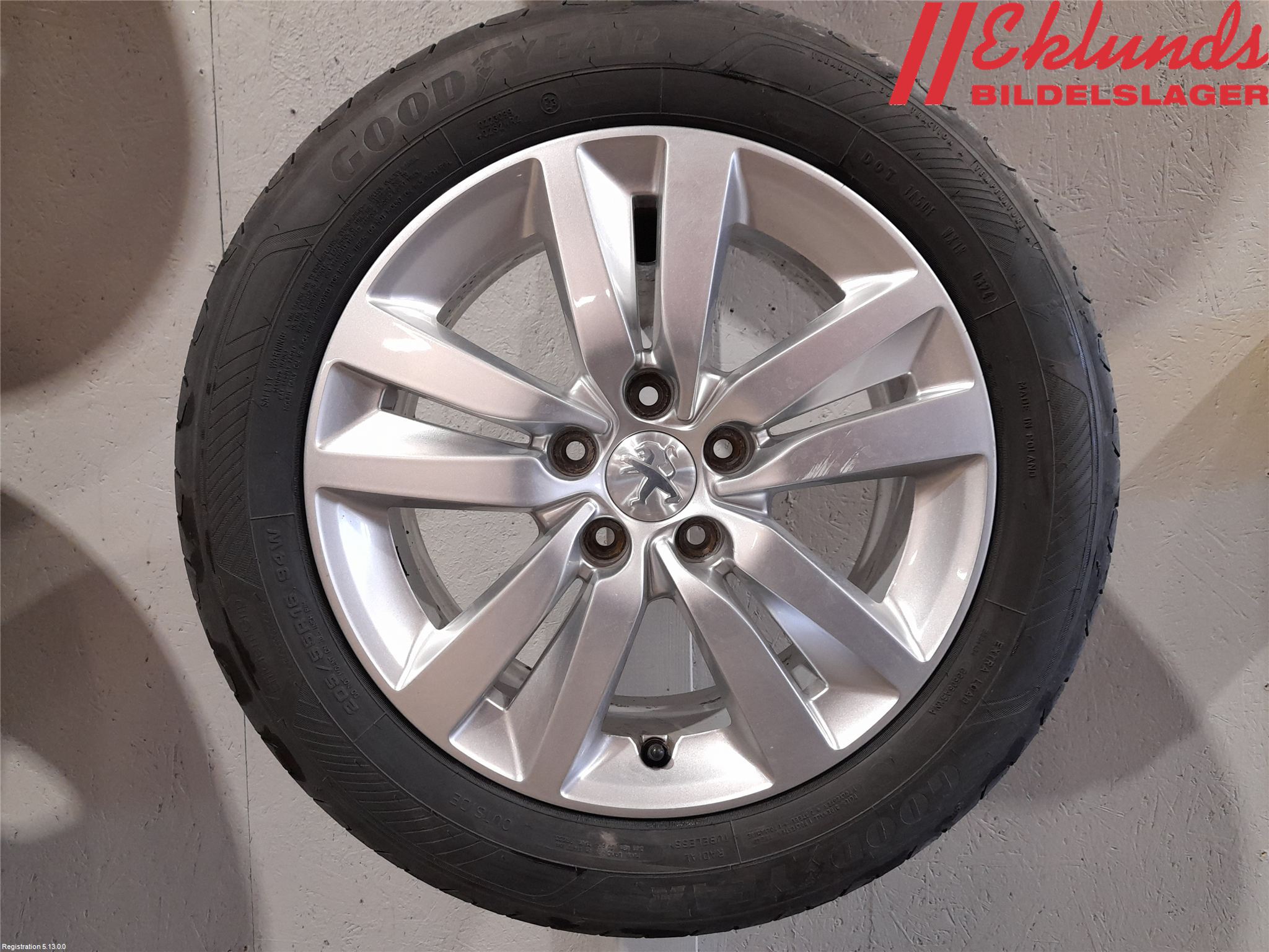 Peugeot 308 14-21 Sommardäck Alumfälg 4St