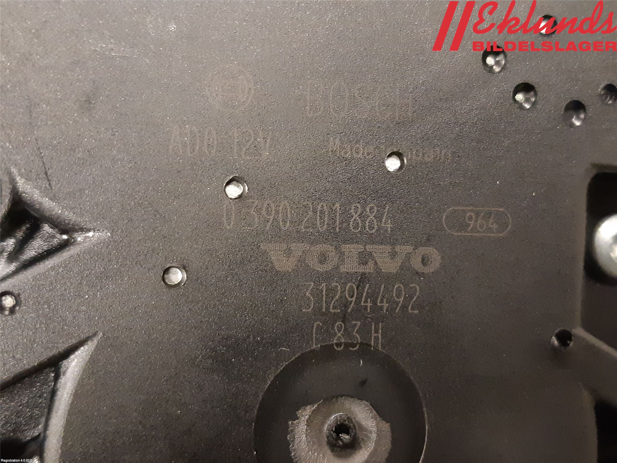 Volvo V60 14-18 Torkarmotor Baklucka