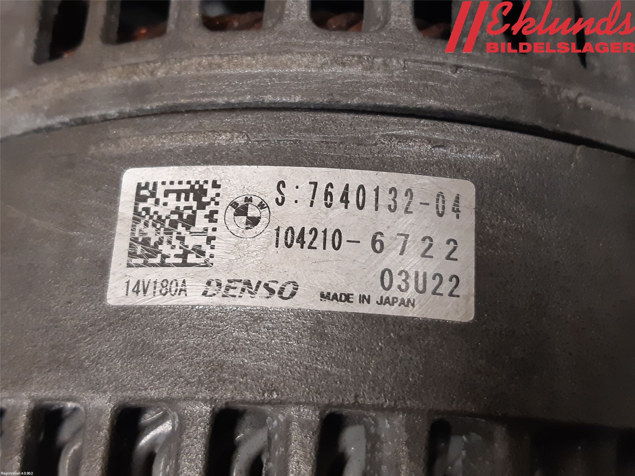 BMW 3 F30/F31/F80 12-19 Generator