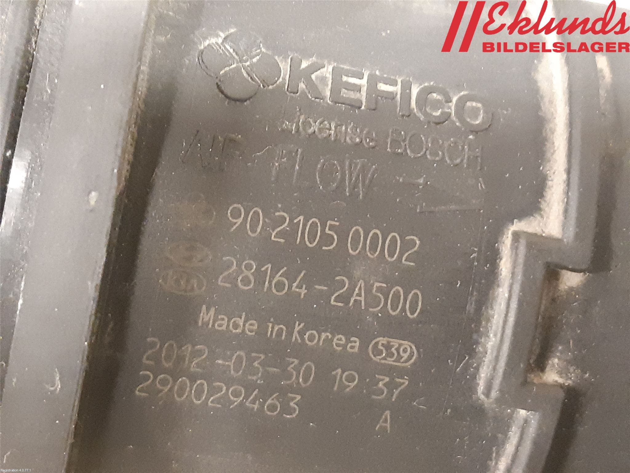 Hyundai i40 08-15 Injluftmassamätare