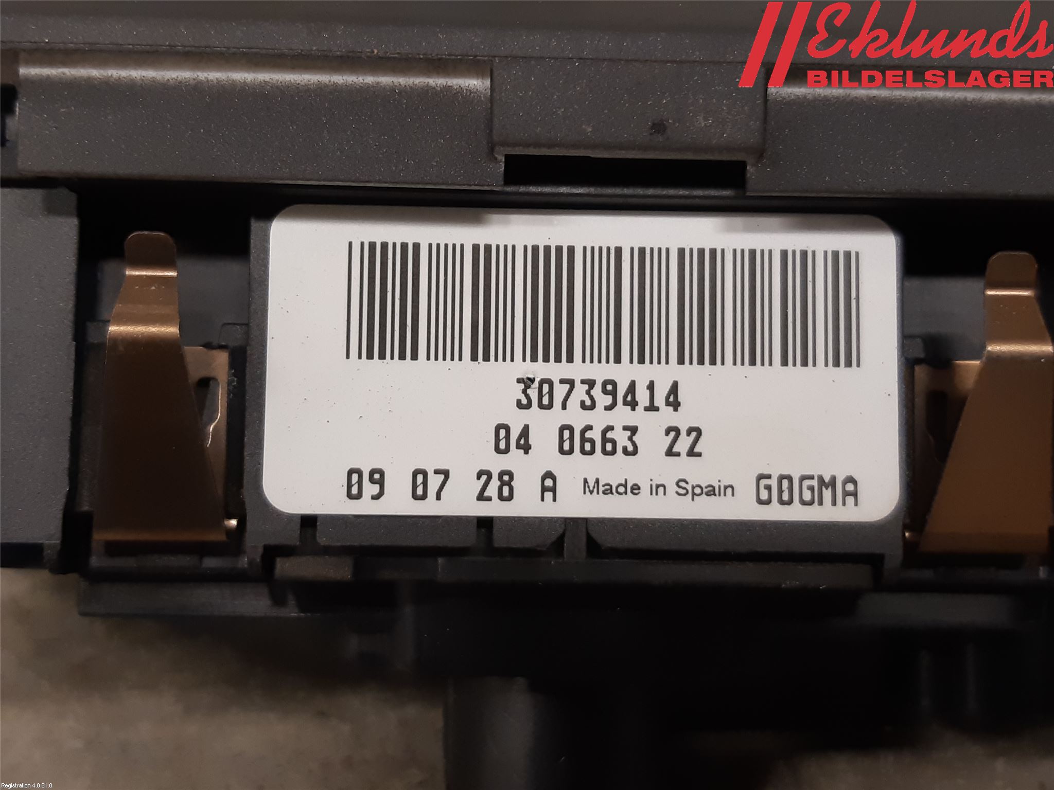 Volvo XC60 09-13 Strömställare Ljus