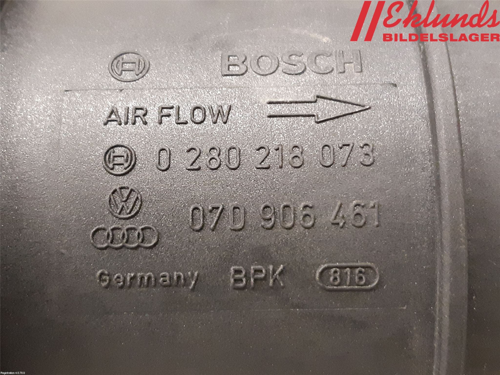 Audi TT/TTS 07-14 Injluftmassamätare