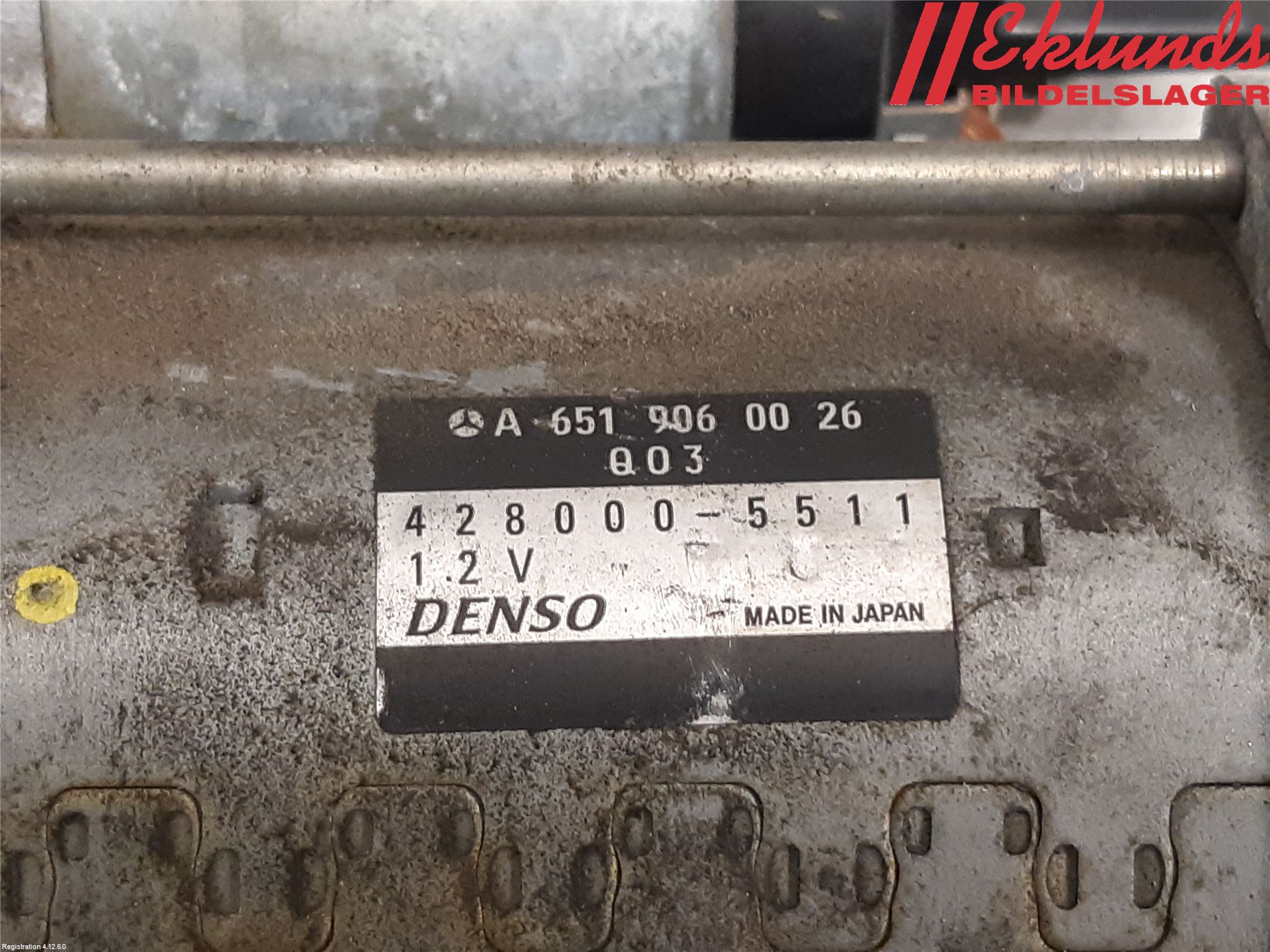 Mercedes-Benz MB SPRINTER (W906) 06-18 Startmotor Diesel