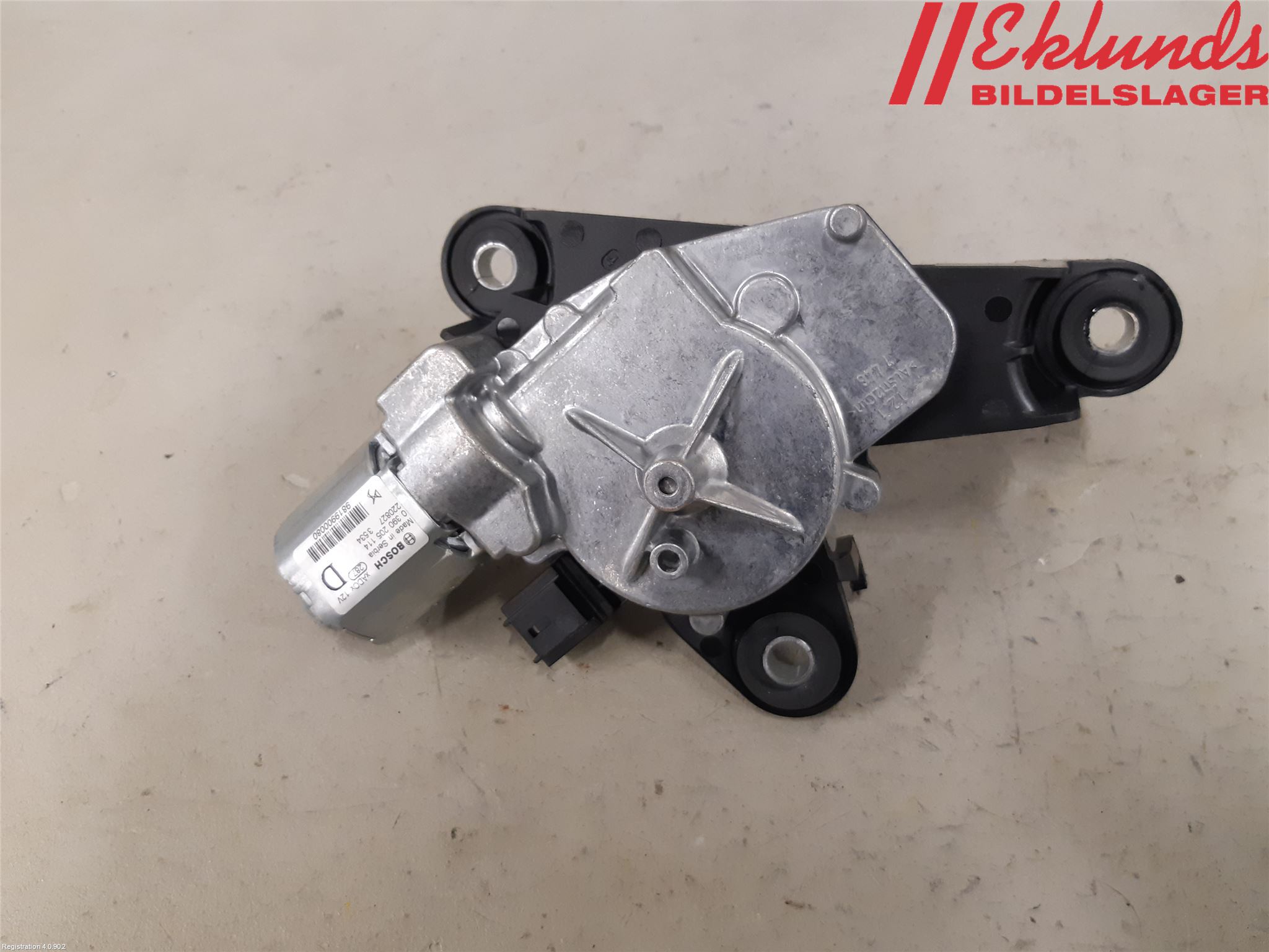 Peugeot 2008/E-2008 20- Torkarmotor Baklucka