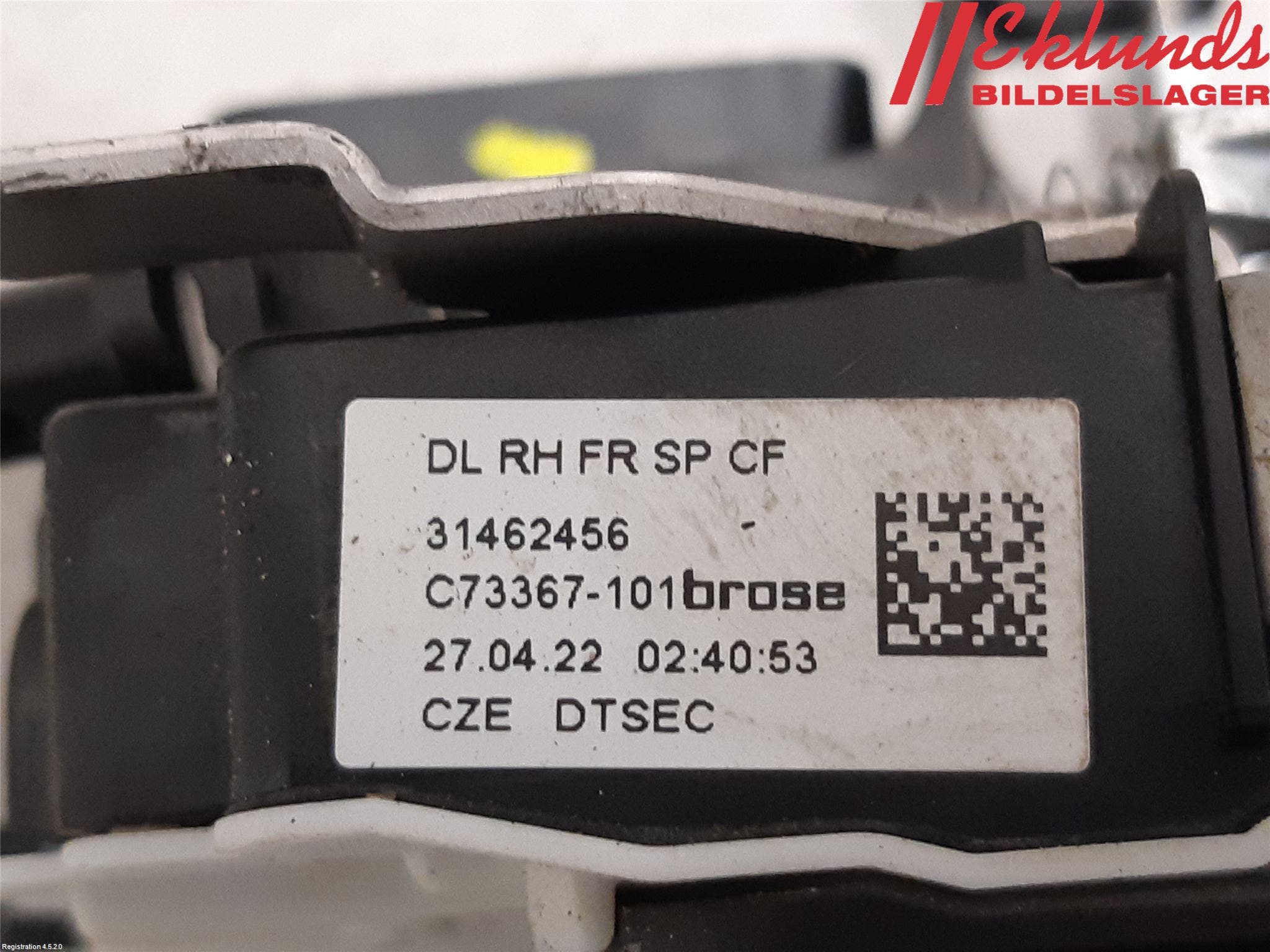 Volvo V90 17->> Låskista-Dörrlås