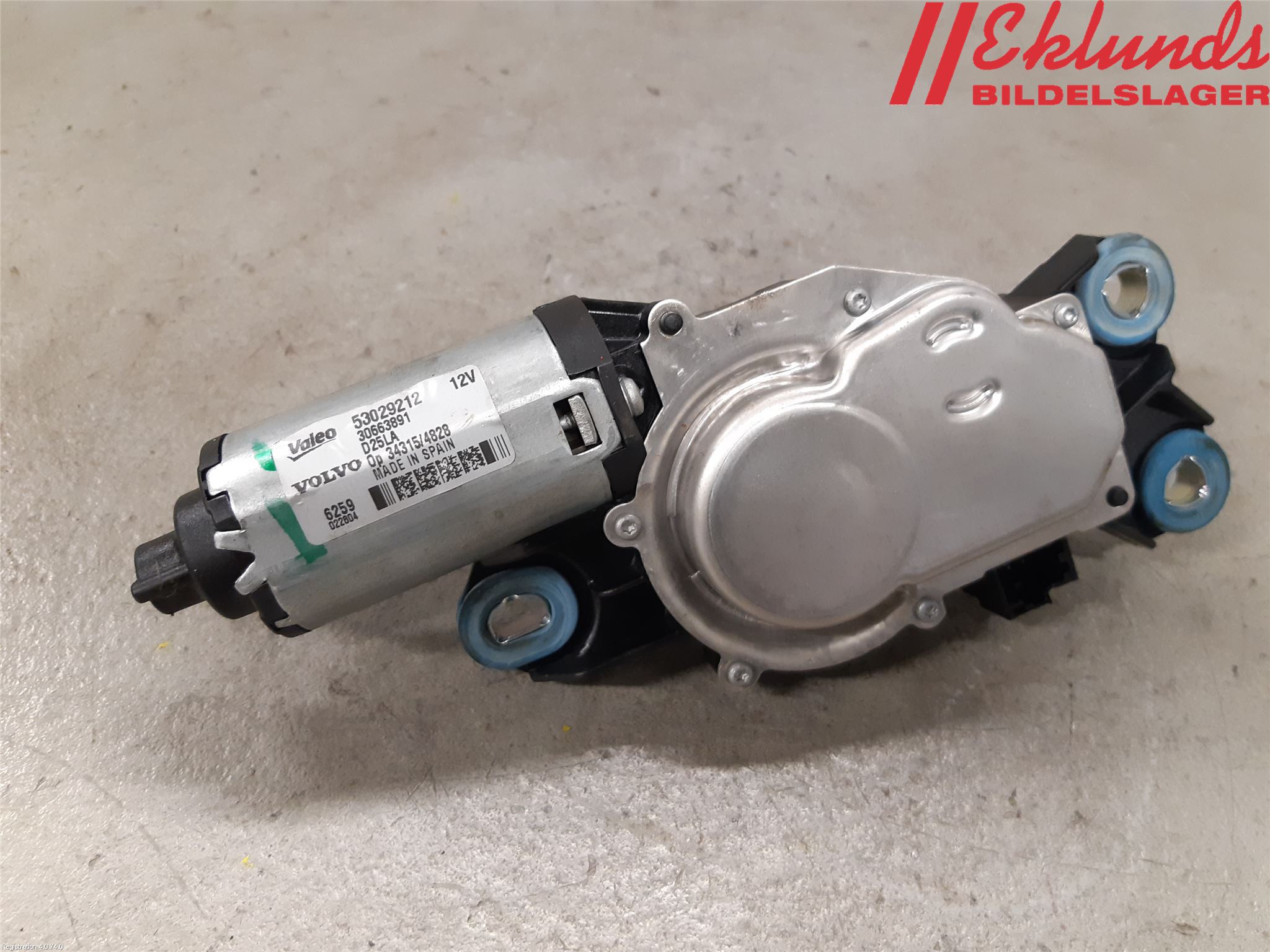 Volvo V70 08-13 Torkarmotor Baklucka