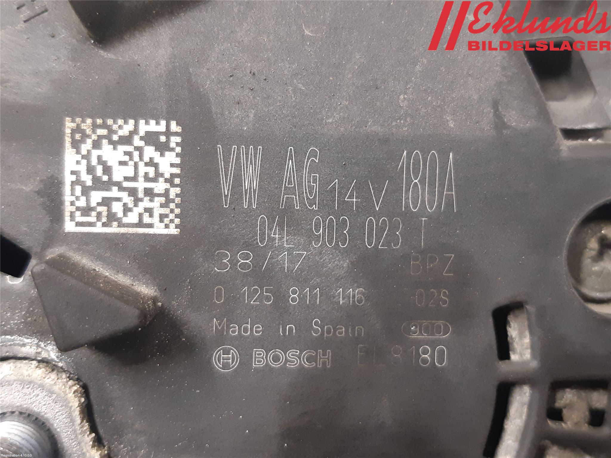 Volkswagen VW TRANSP/CARAVELLE (T6) 16-22 Generator