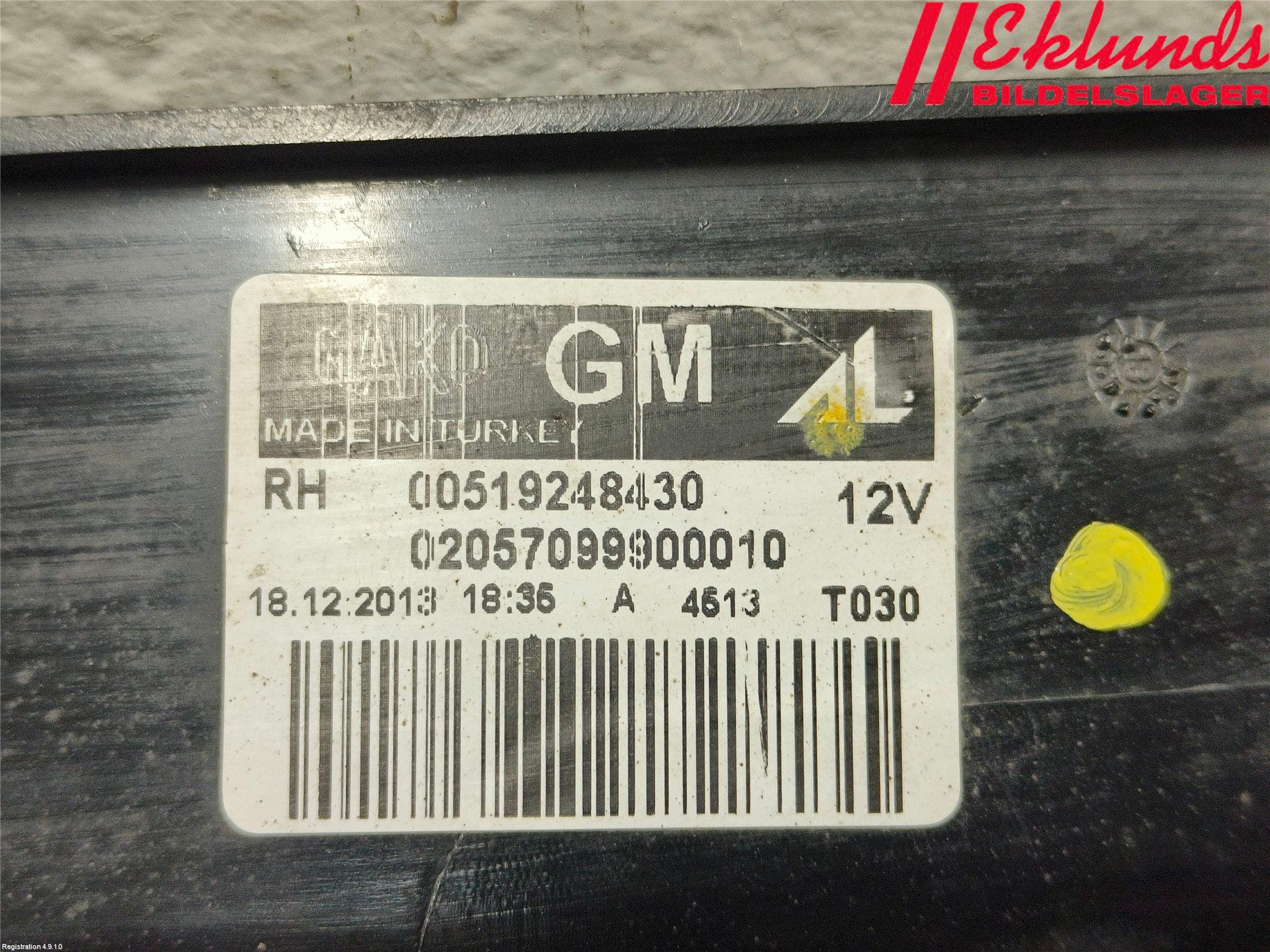 Opel COMBO D 12-18 Bakljus Höger