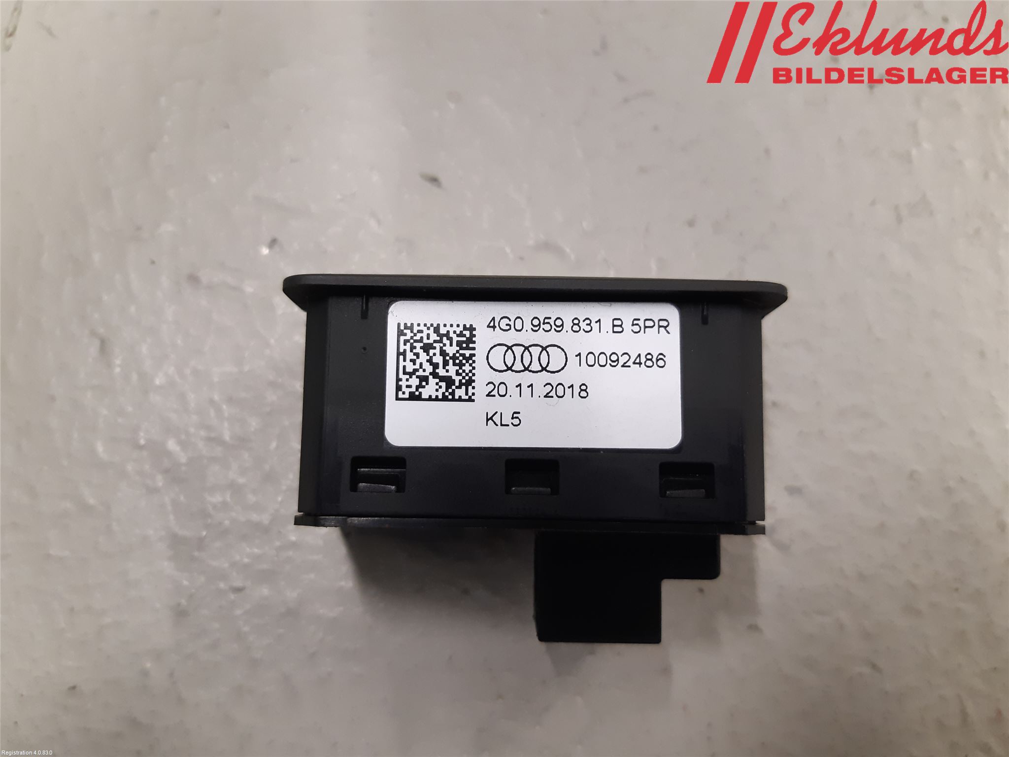 Audi A6/S6 4G 11-18 Strömställare Baklucka