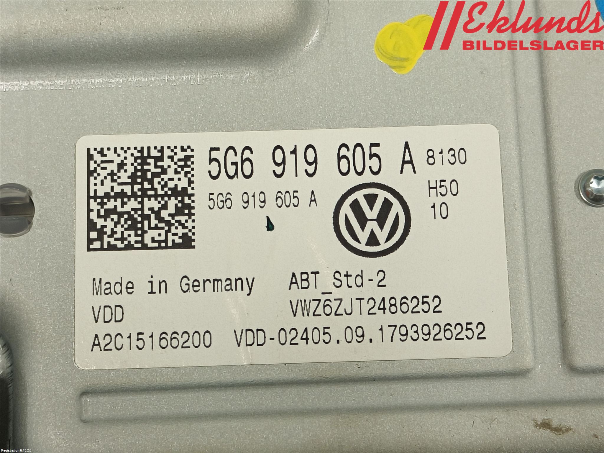 Volkswagen VW GOLF / E-GOLF VII 13-20 Cd Radio - Multimediapanel