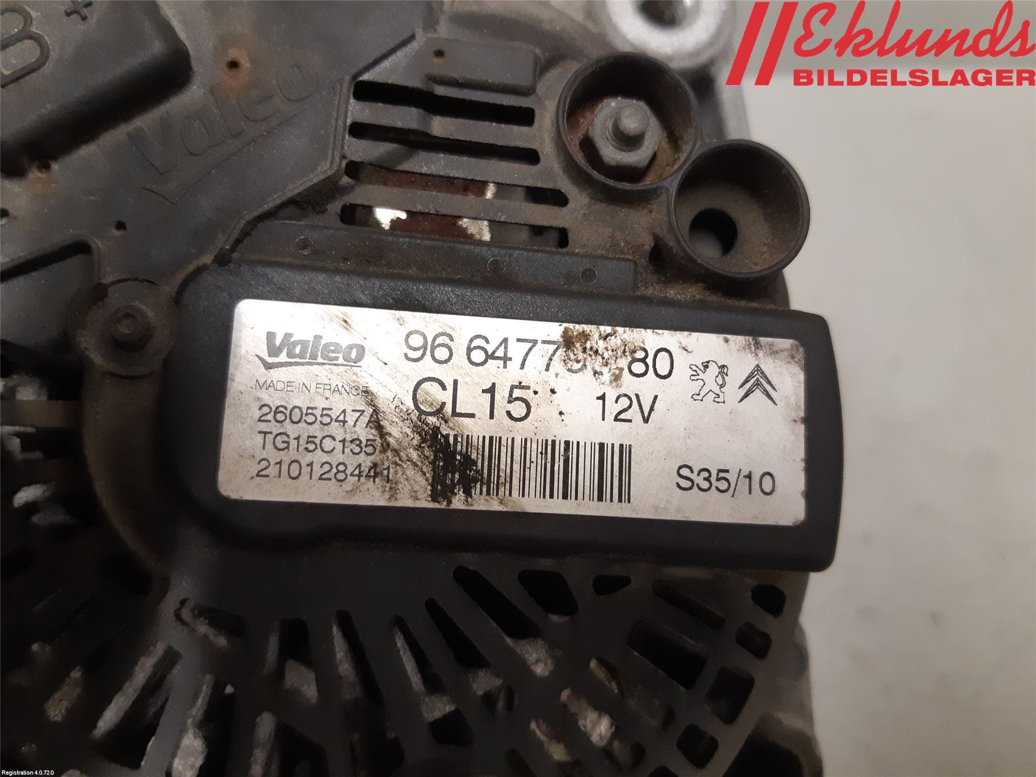 Citroen C3 10-17 Generator