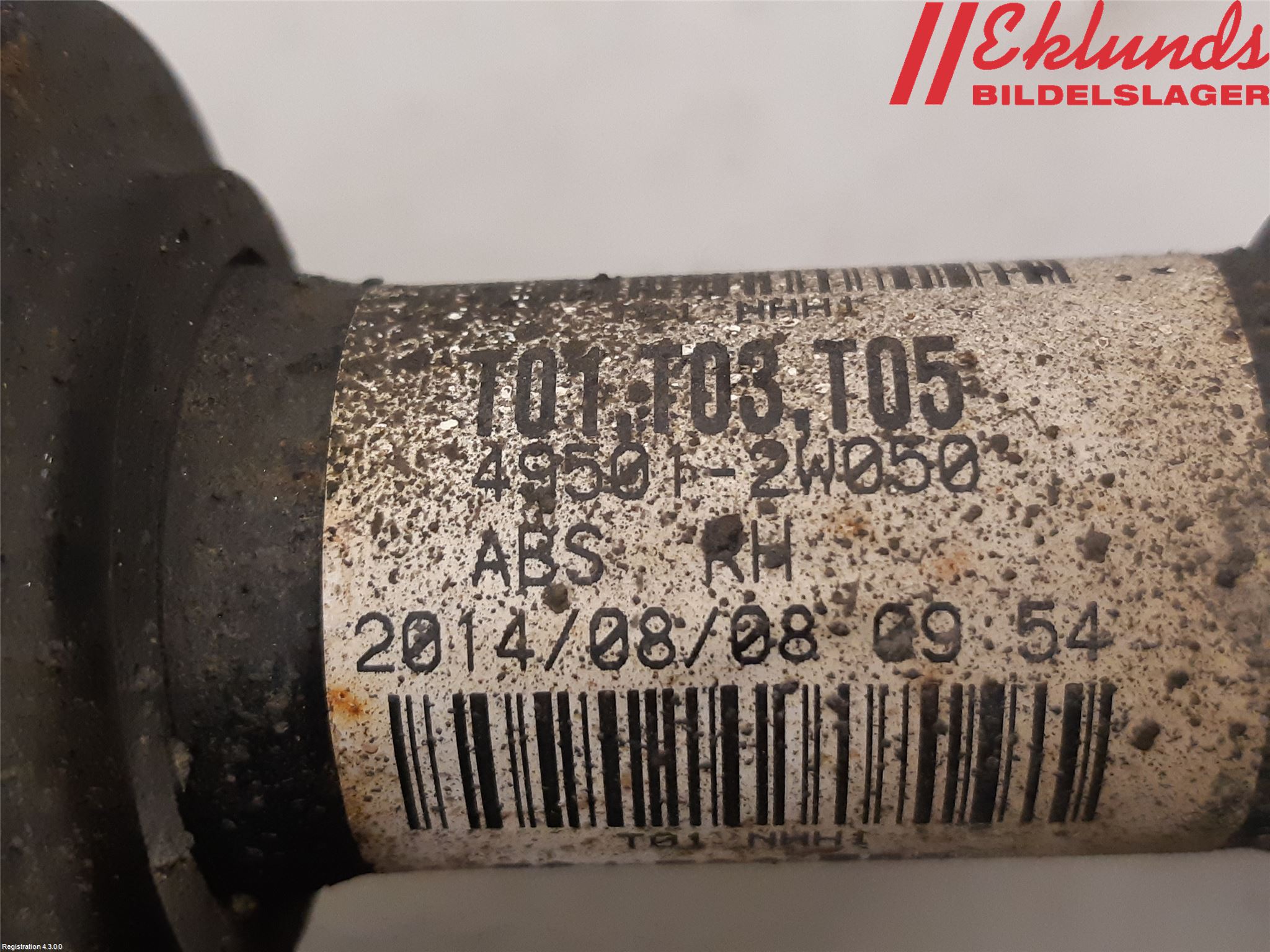 Hyundai SANTA FE 13-18 Drivaxel Fram Höger
