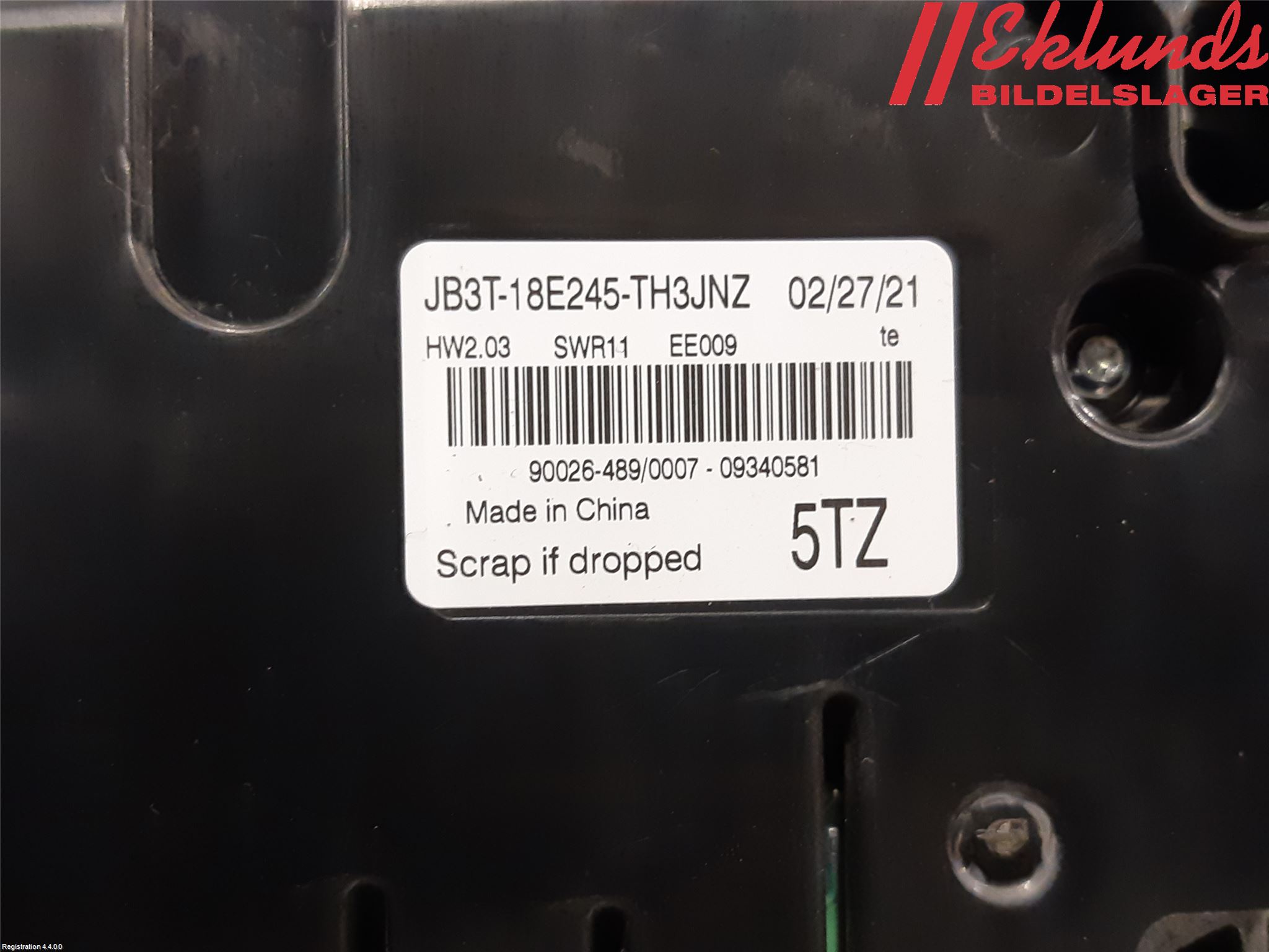 Ford RANGER 22- Ac Styrenhet Ac Manöveren