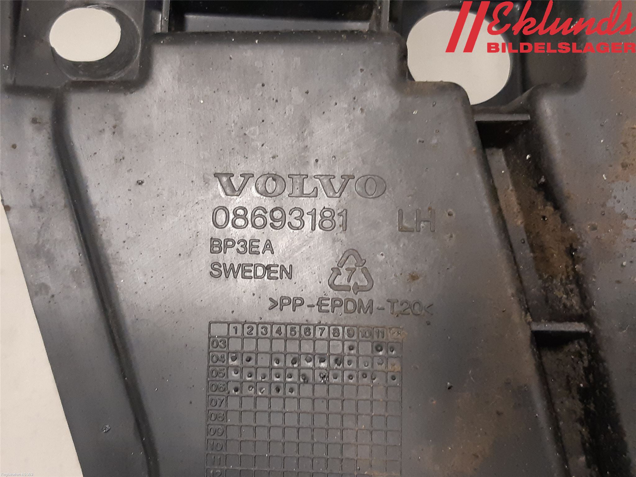 Volvo V70 05-08 Stötfångarfäste Fram Vä