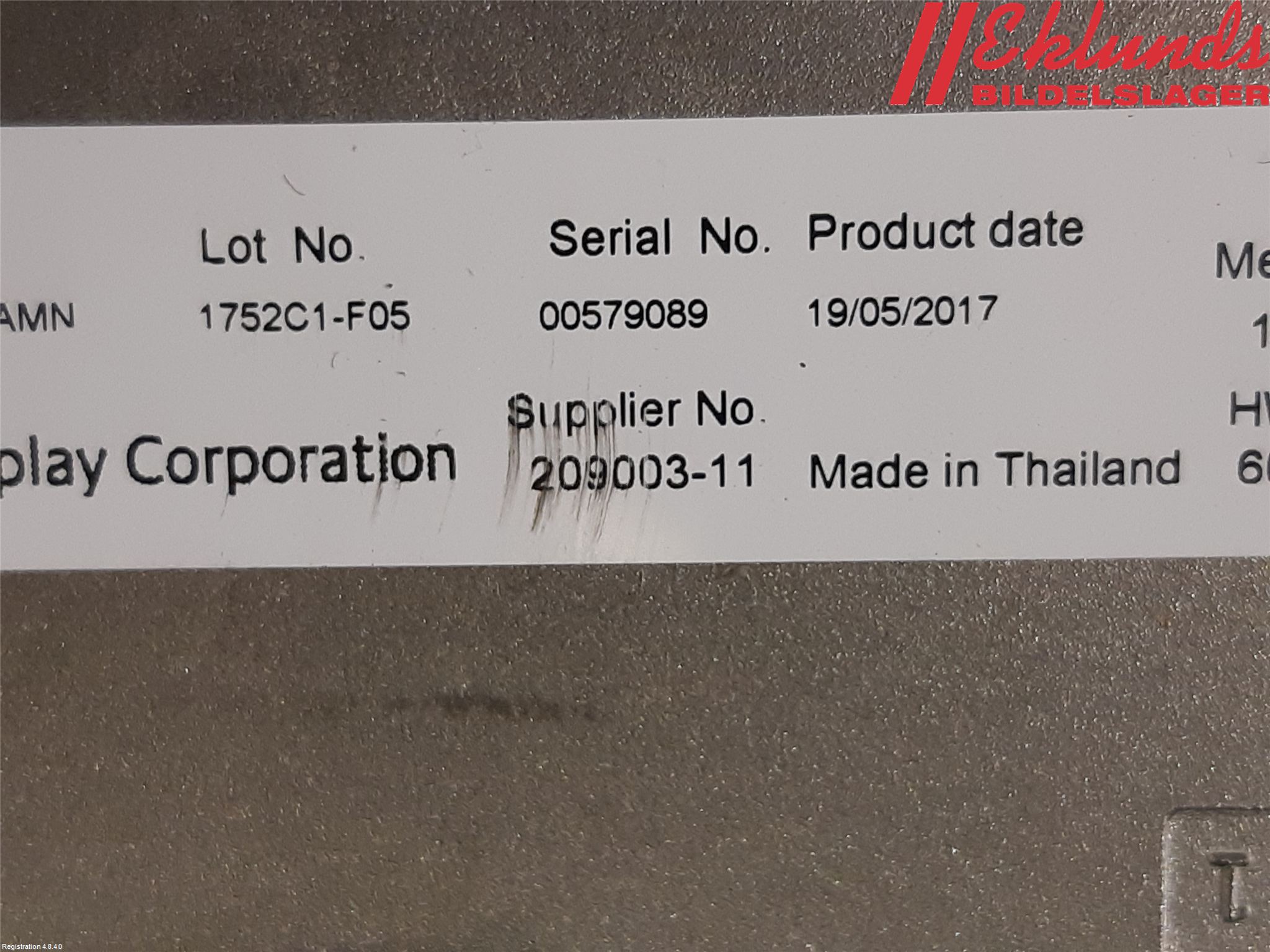 BMW X3 G01 18- Bildskärm