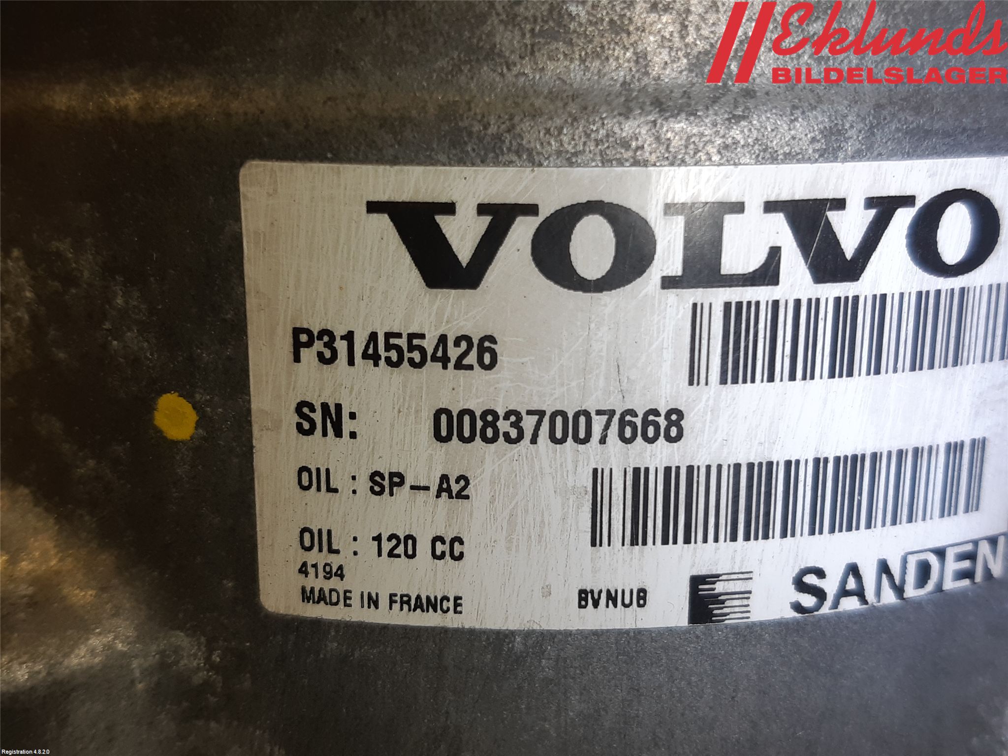 Volvo XC90/RECHARGE 16- Ac Kompressor