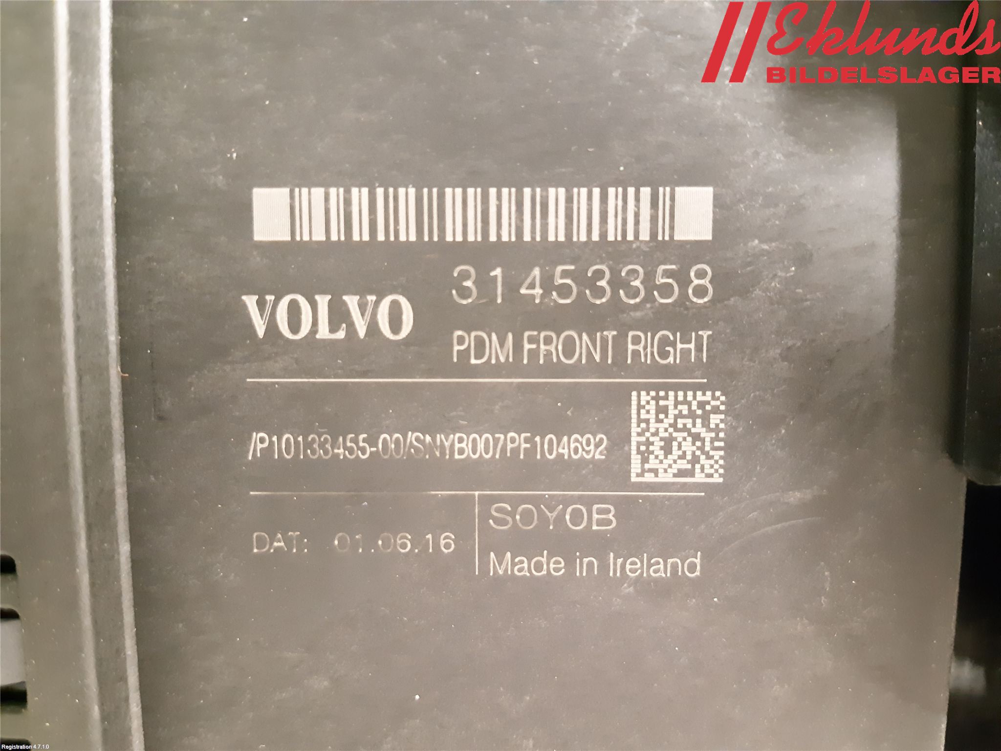 Volvo XC90/RECHARGE 16- Fönsterhiss El Kompl