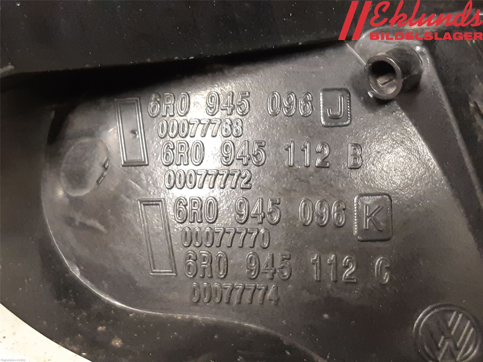 Volkswagen VW POLO 10-17 Bakljus Höger