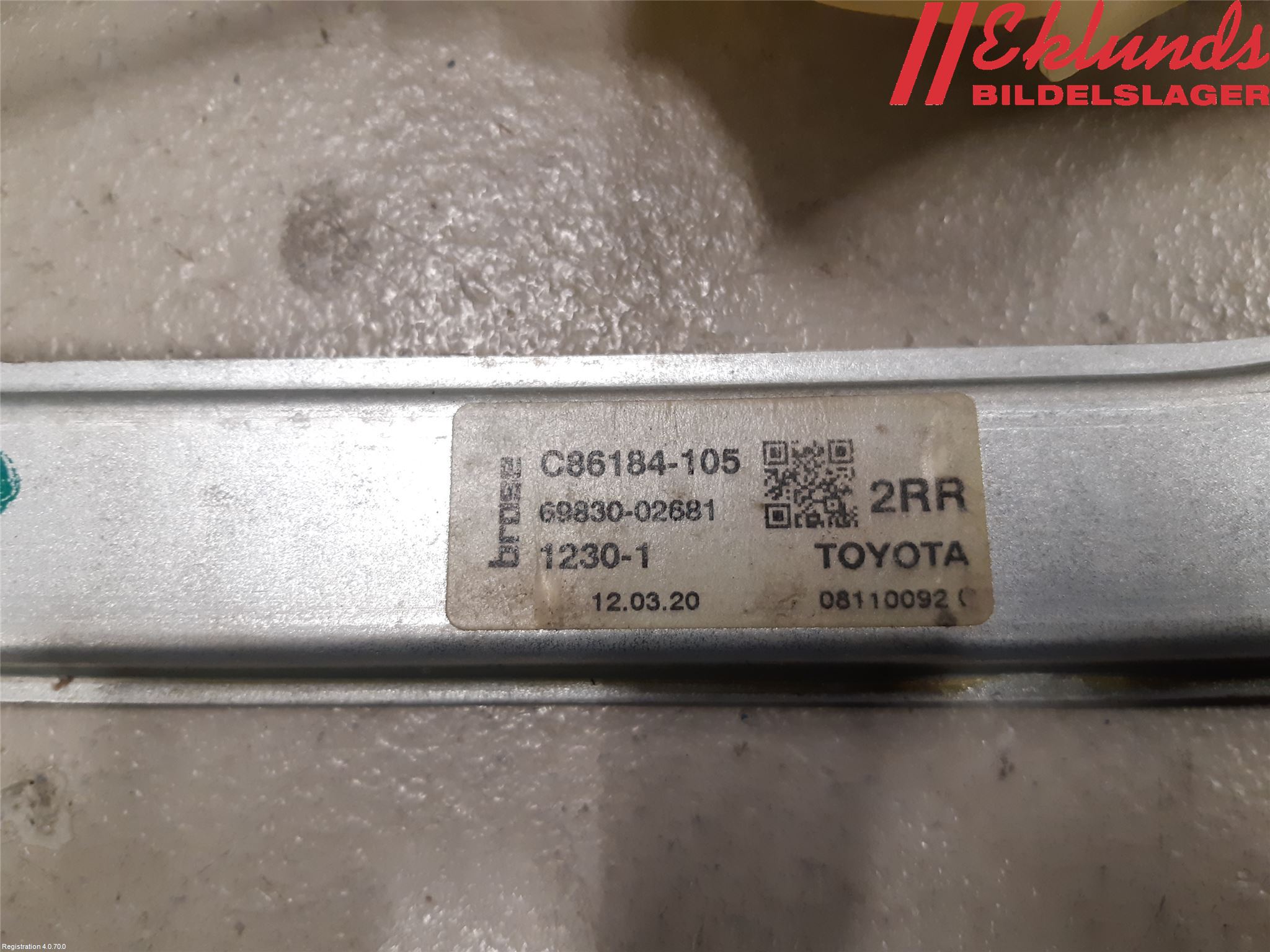 Toyota COROLLA 19- Fönsterhiss El Kompl