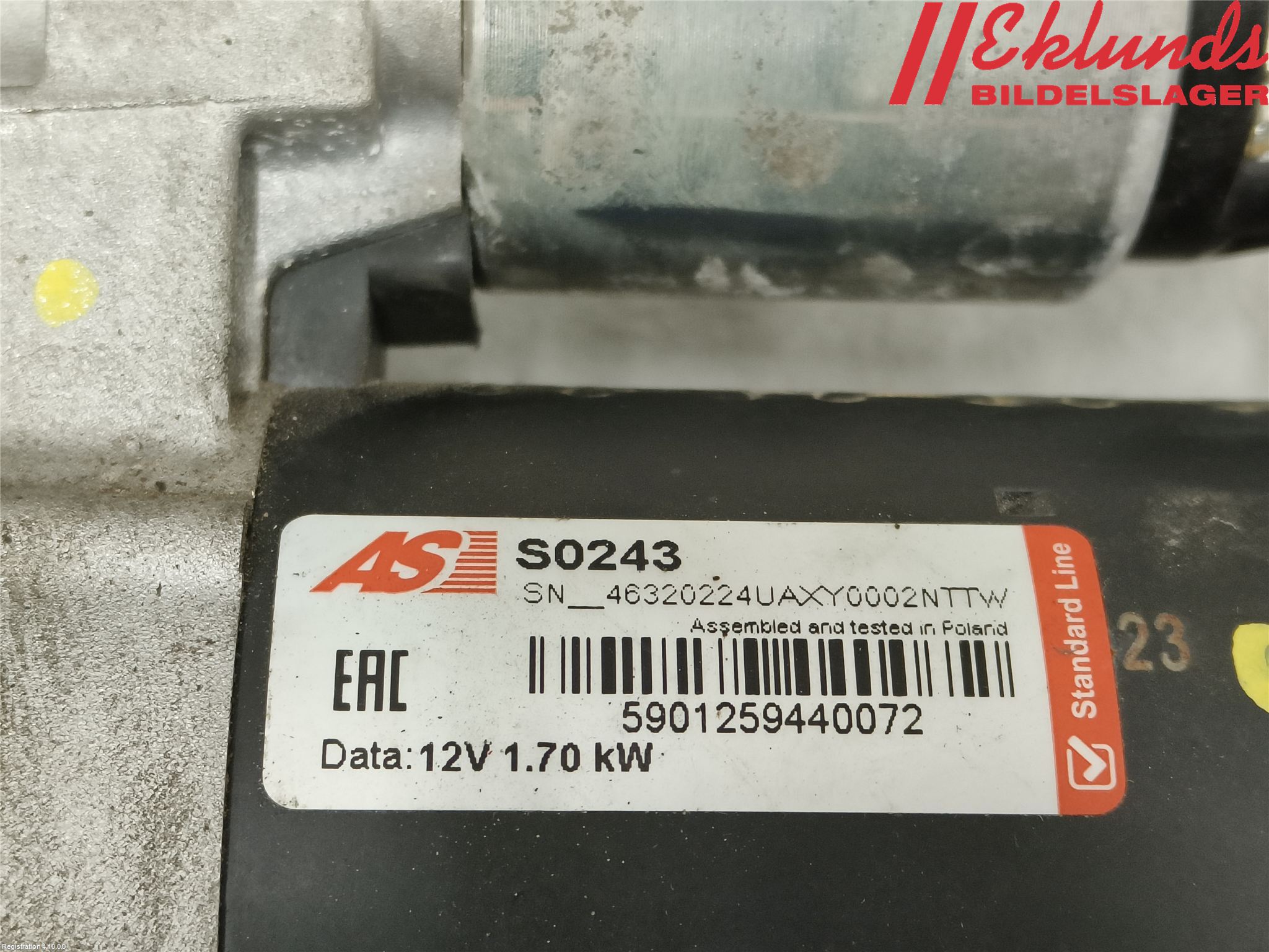 Audi A3/S3 05-13 Startmotor Diesel