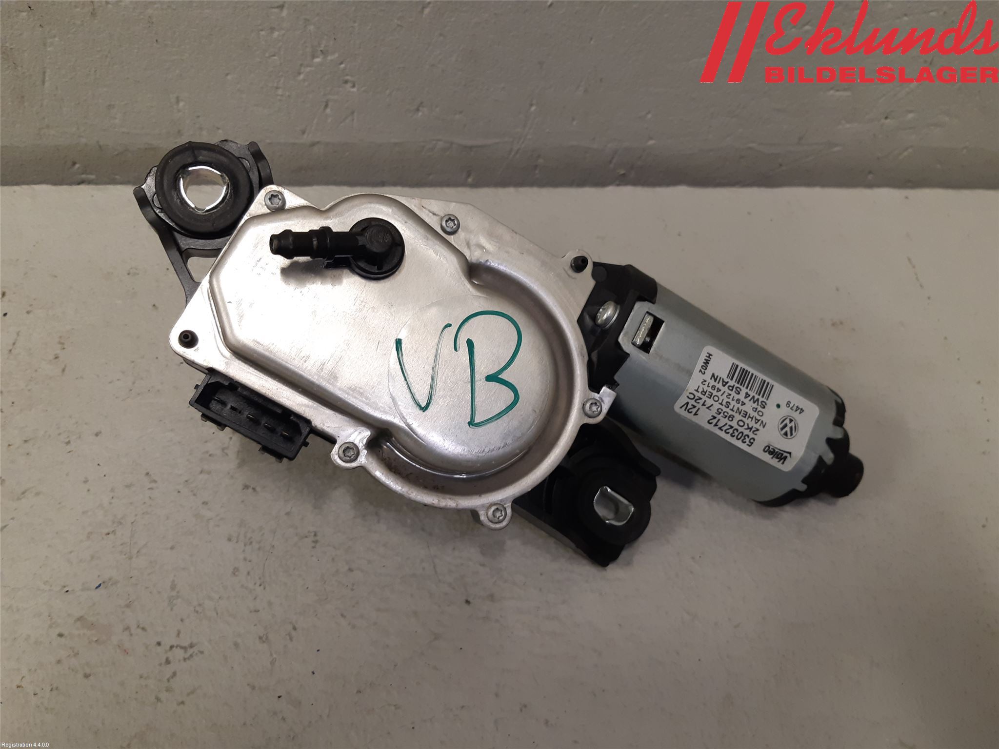 Volkswagen VW CADDY      04-10 Torkarmotor Baklucka