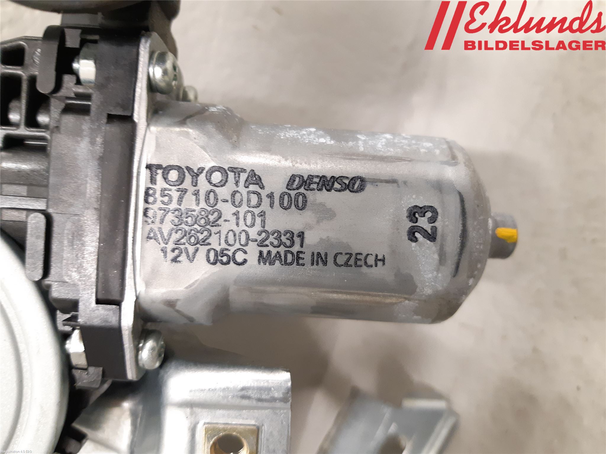 Toyota YARIS XP130 15-20 Fönsterhiss El Kompl