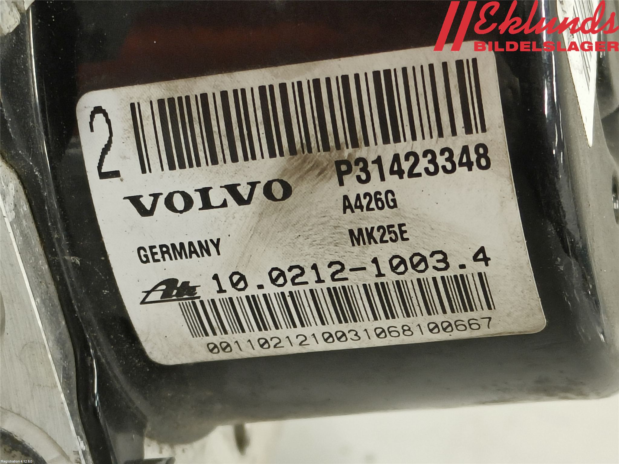 Volvo V60 CROSS COUNTRY 16-18 Abs Hydraulaggregat