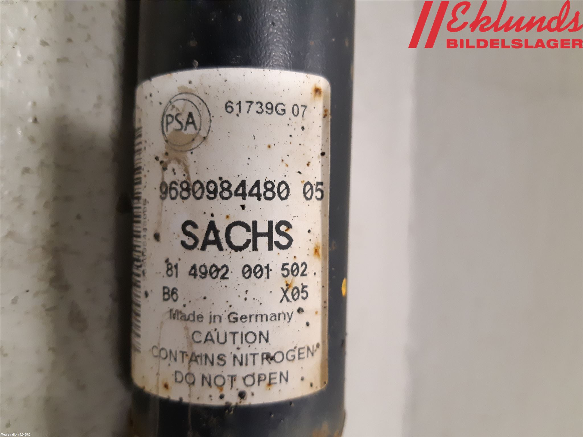 Peugeot PARTNER 16-18 Stötdämpare Bak