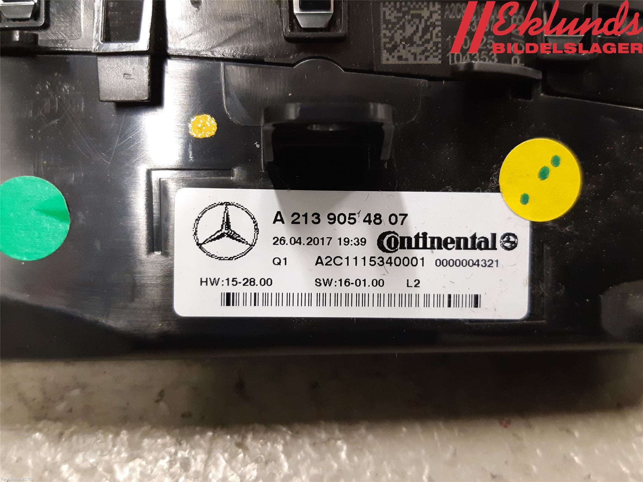 Mercedes-Benz MB E-KLASS (W213) 16-23 Ac Styrenhet Ac Manöveren