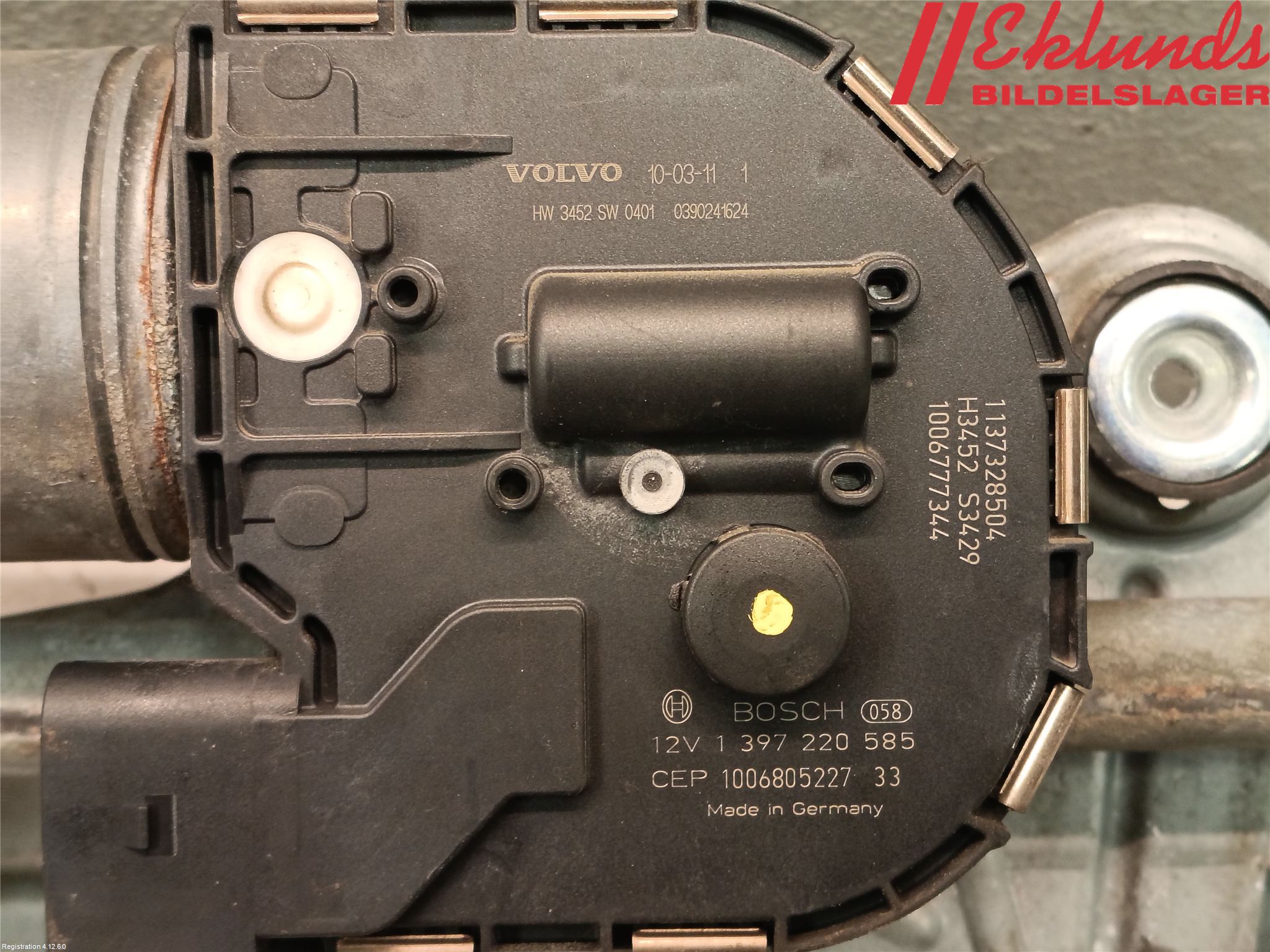 Volvo V70 08-13 Torkarmotor Vindruta