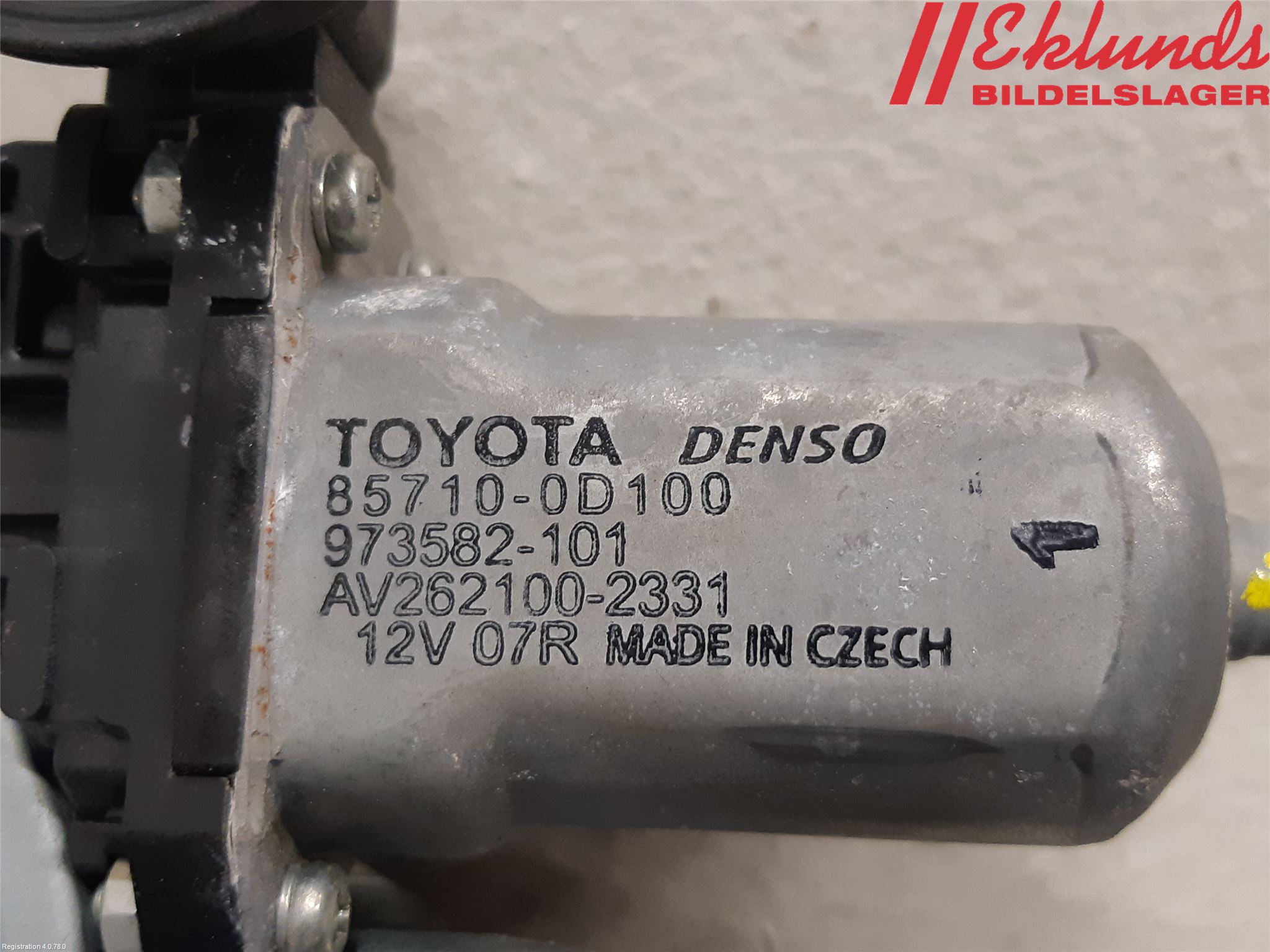 Toyota AURIS 13-19 Fönsterhiss El Kompl