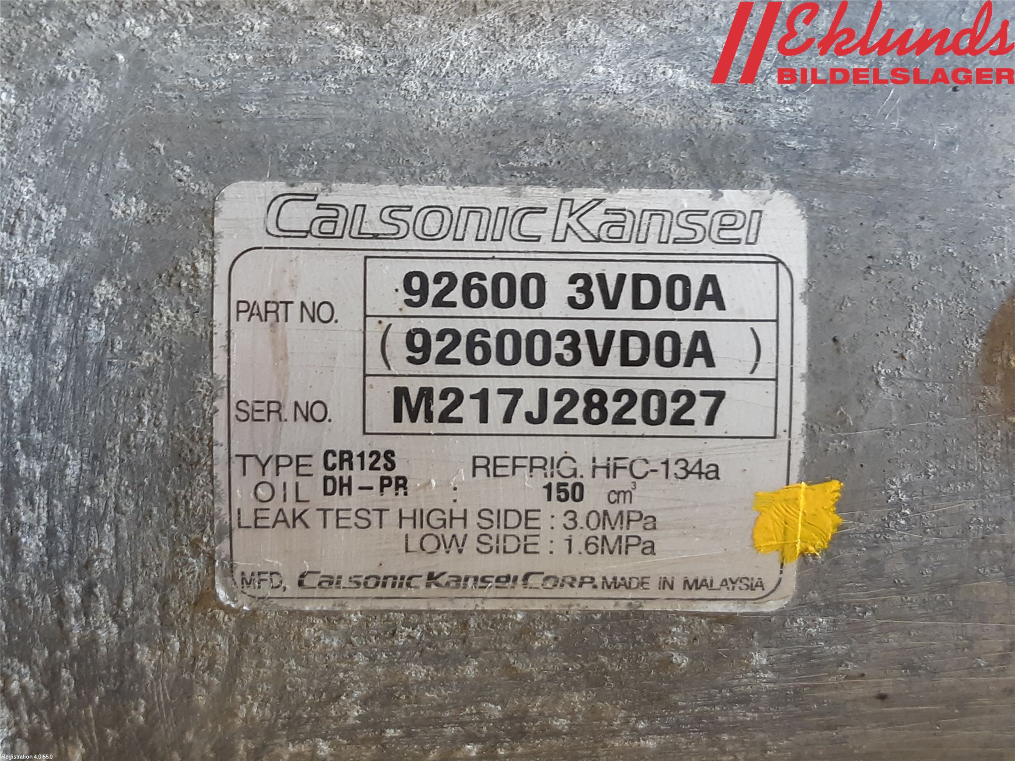 Nissan NV200/NV200 COMBI Ac Kompressor