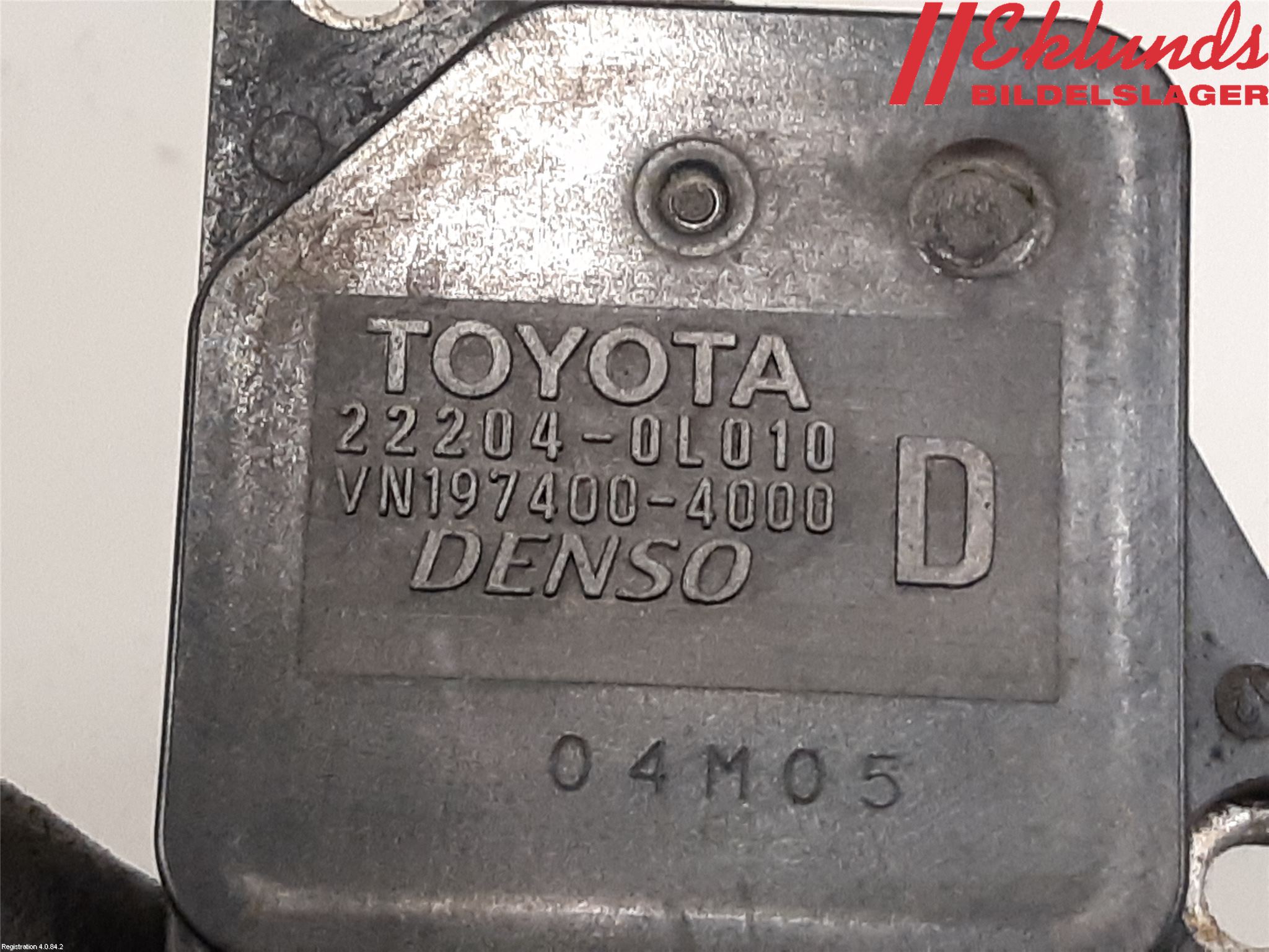 Toyota HILUX 05-16 Injluftmassamätare