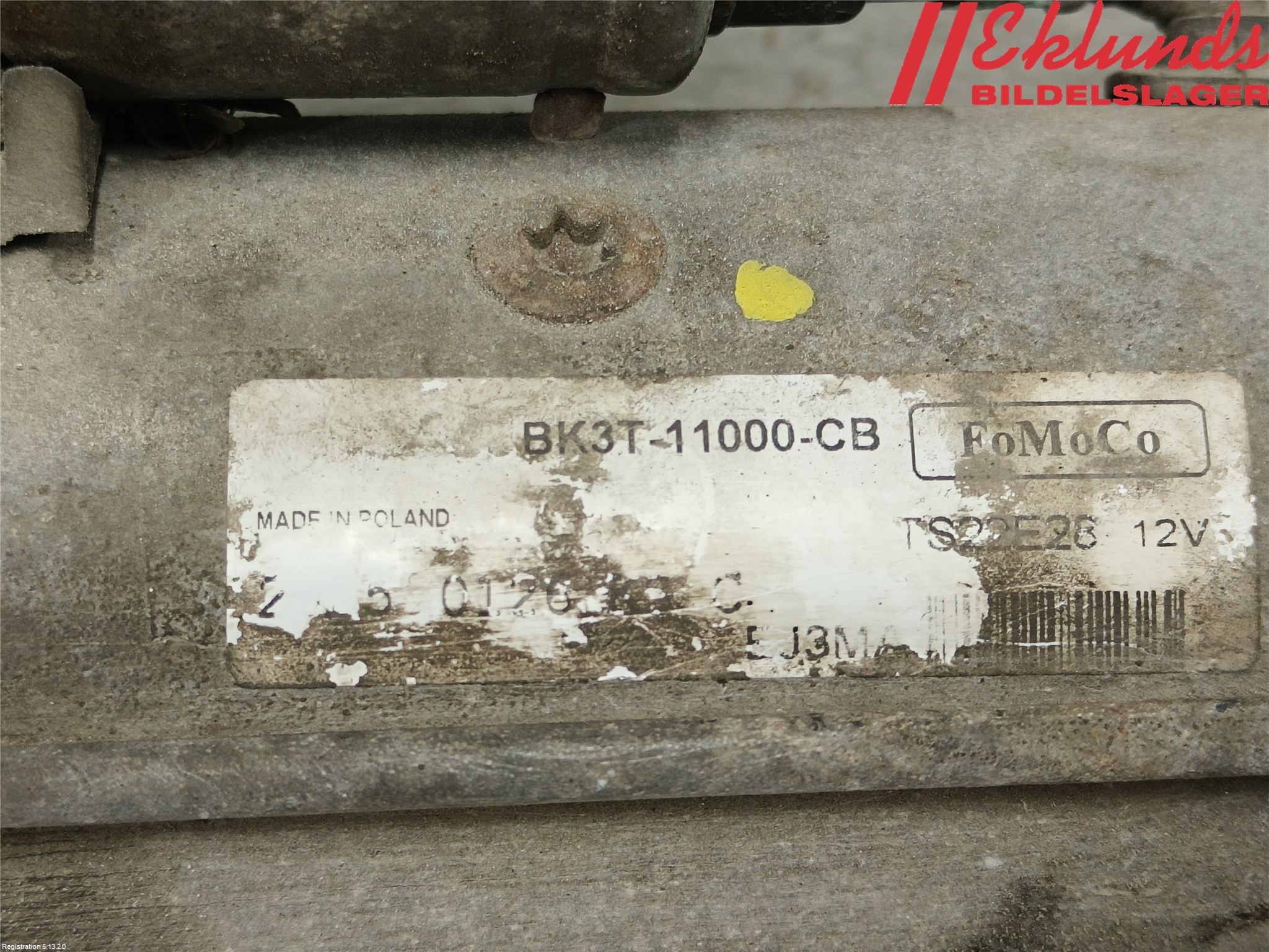 Ford TRANSIT SKÅP/BUSS 14-22 Startmotor Diesel