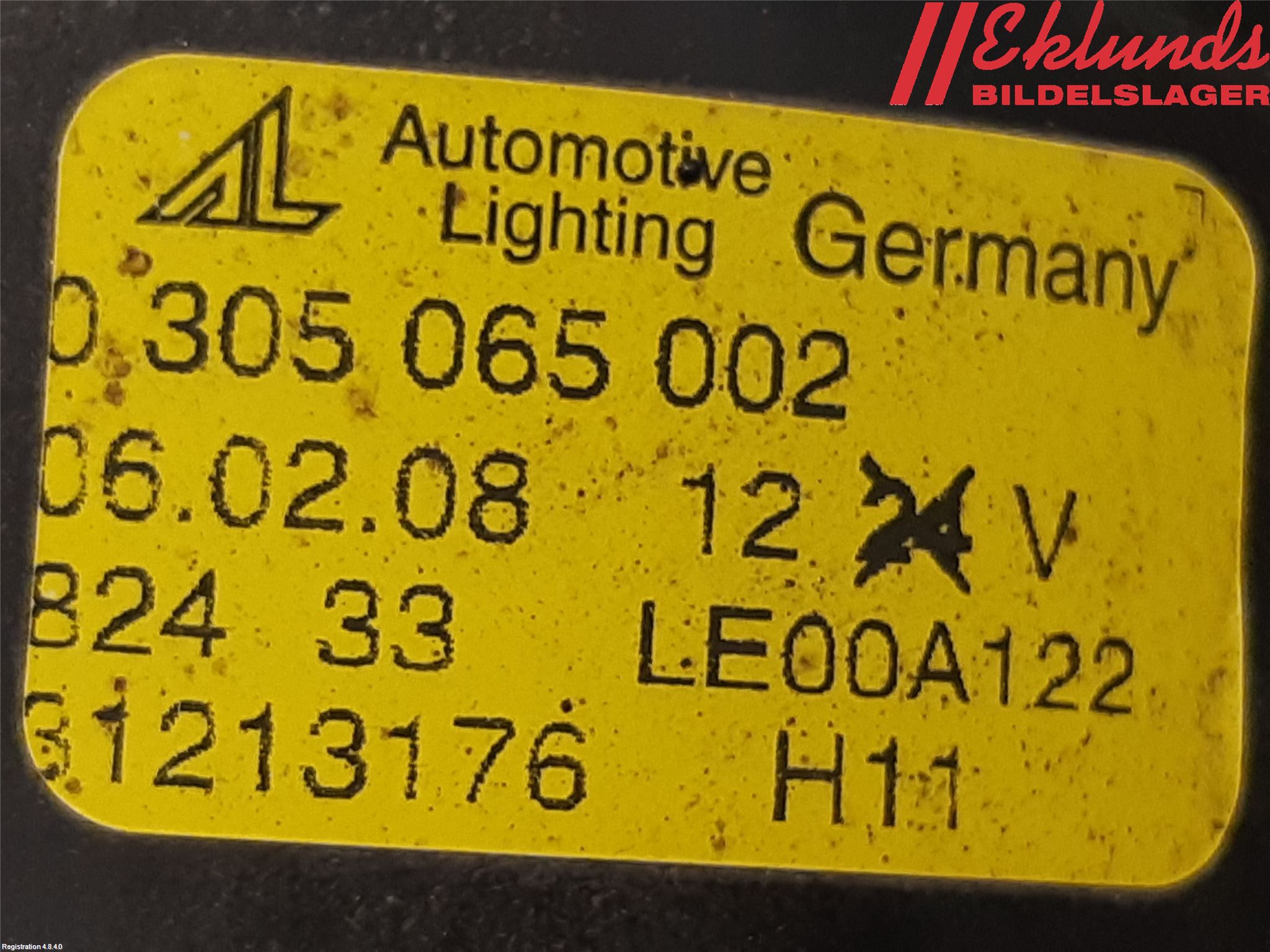 Volvo C70 06-10 Dimljus-Varselljus Fram