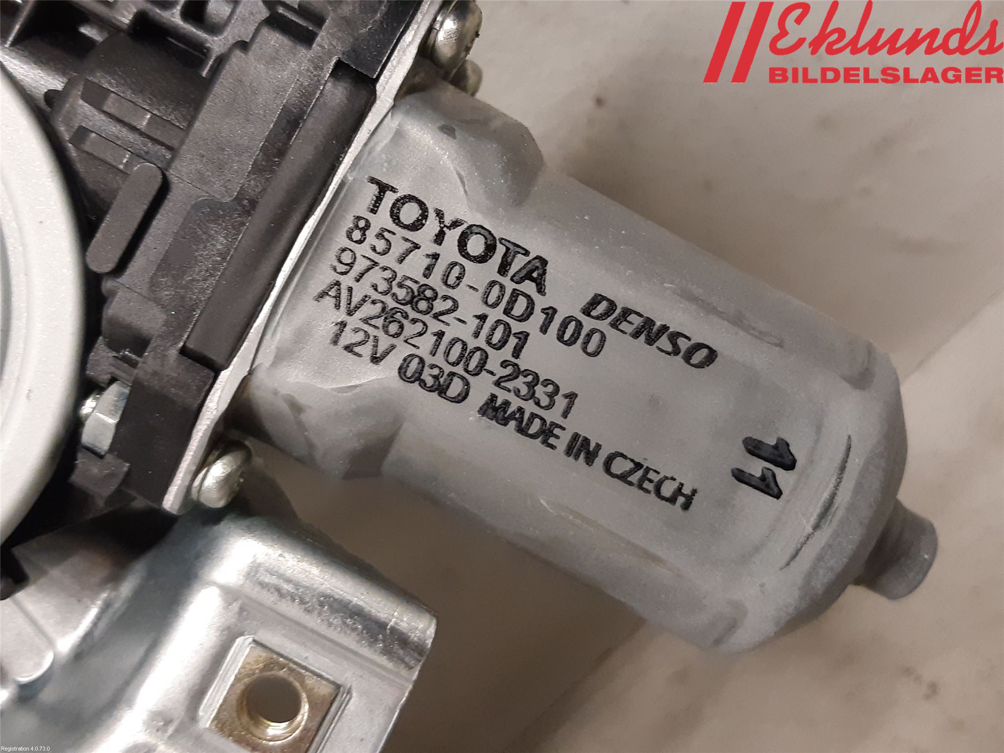 Toyota YARIS XP130 15-20 Fönsterhiss El Kompl