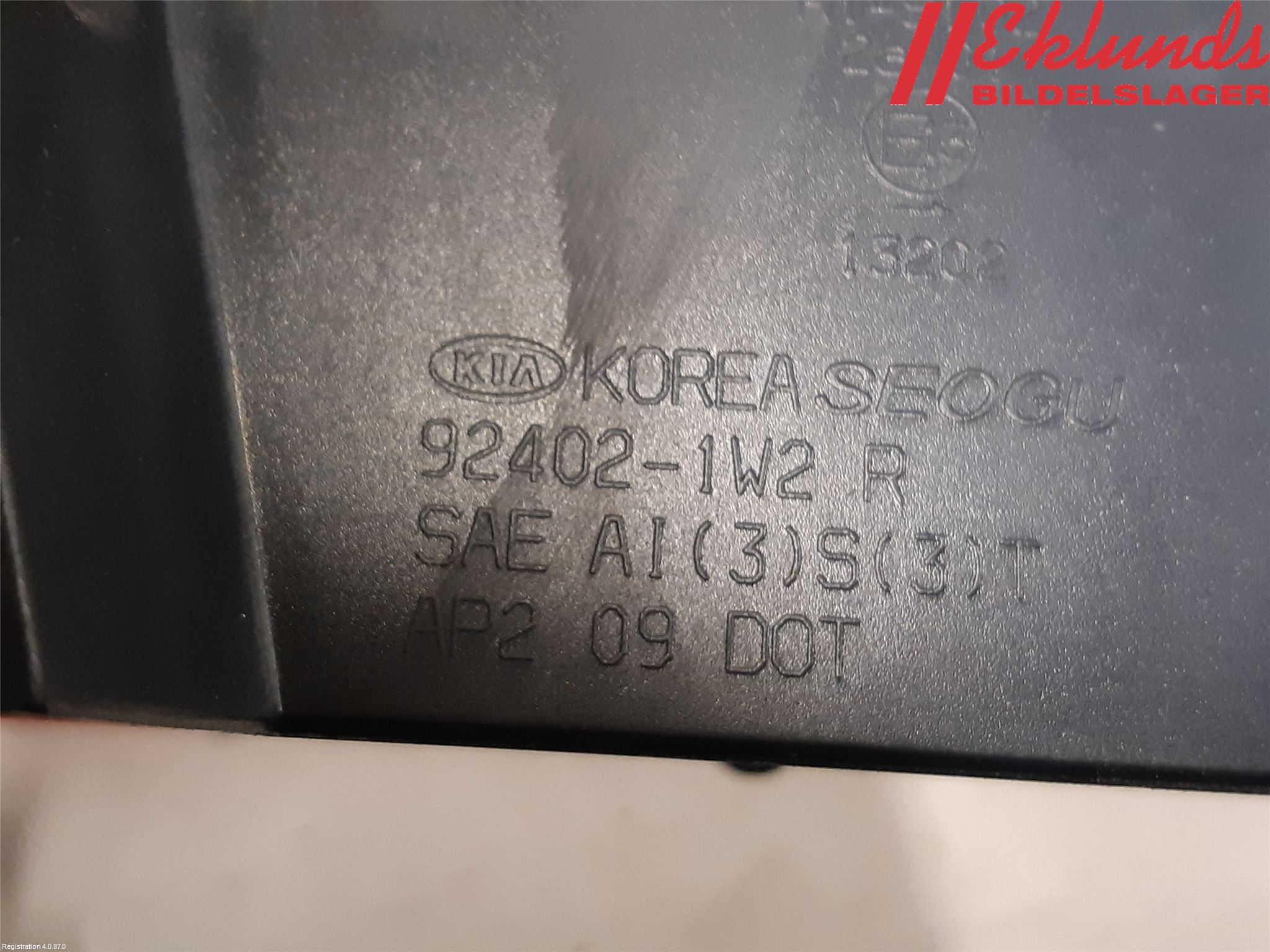 Kia RIO 12-16 Bakljus Höger