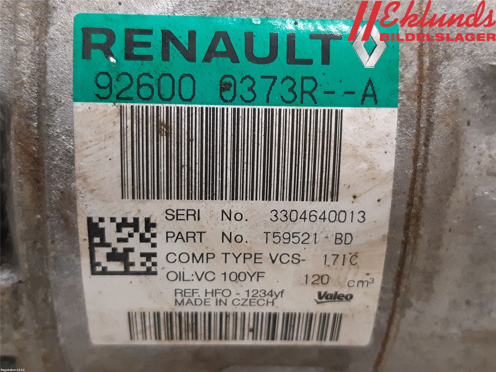 Renault MASTER III 20-24 Ac Kompressor