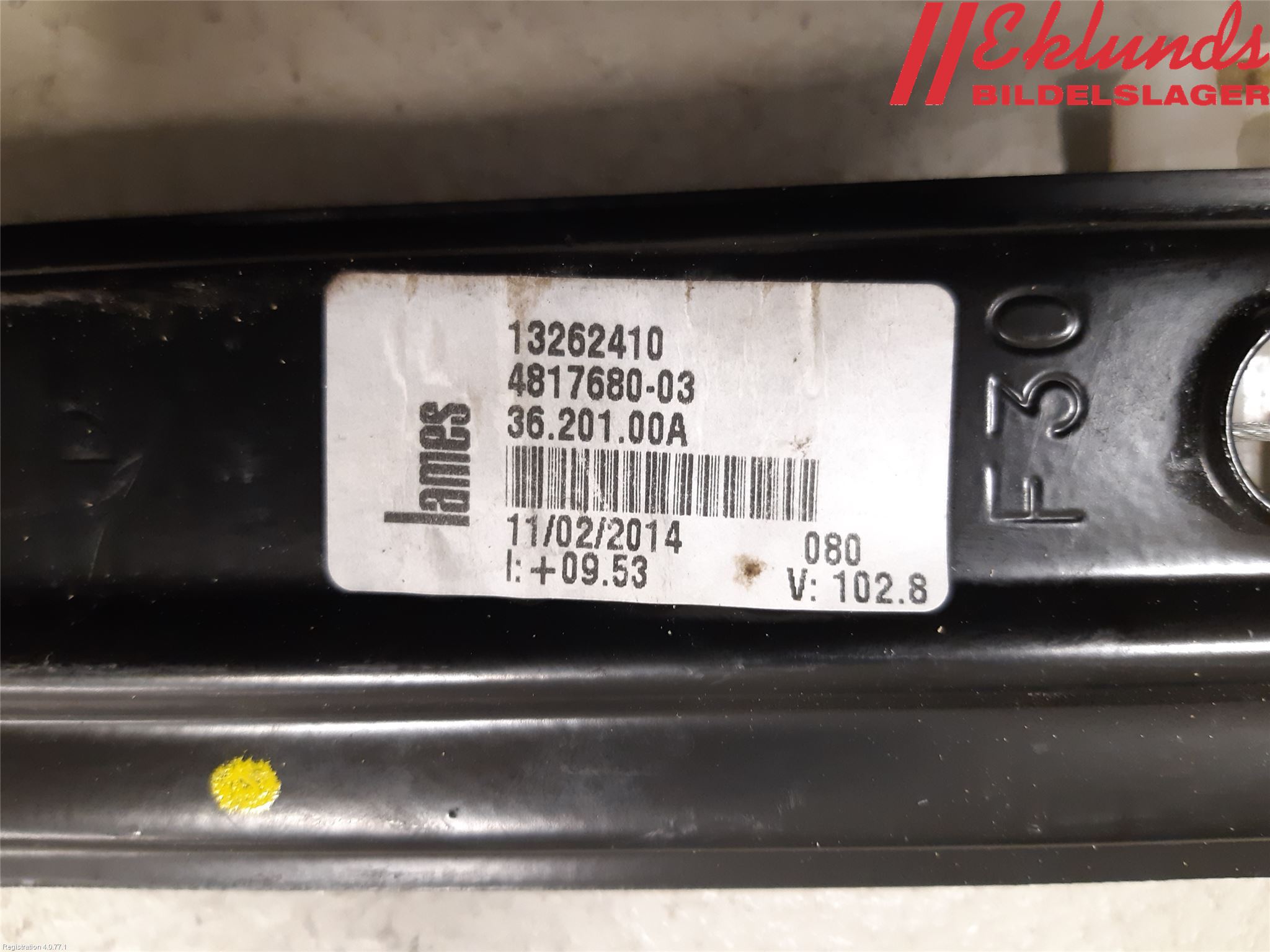 BMW 3 F30/F31/F80 12-19 Fönsterhiss El Kompl