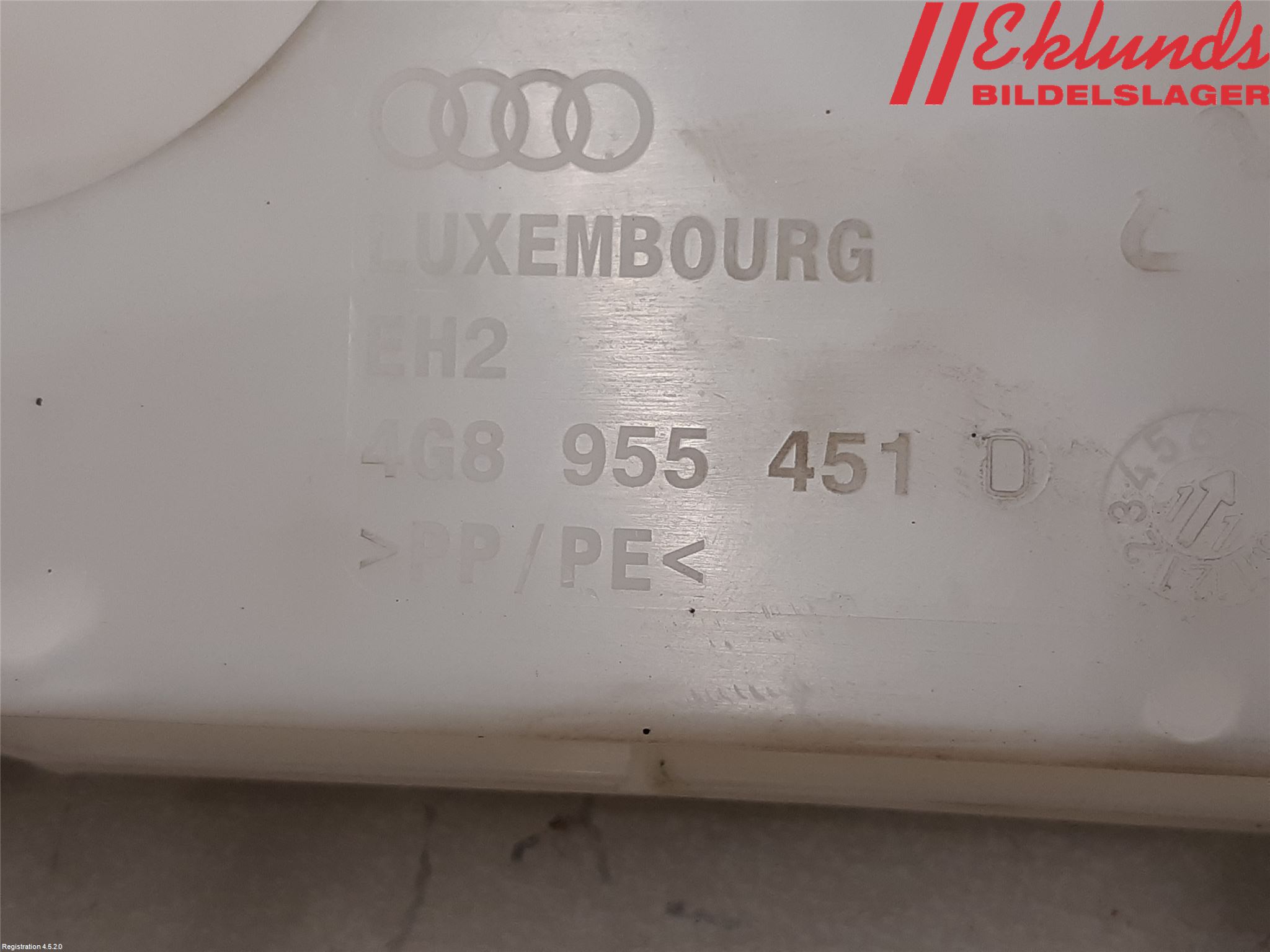 Audi A6/S6 4G 11-18 Spolartank Vindruta-Strål